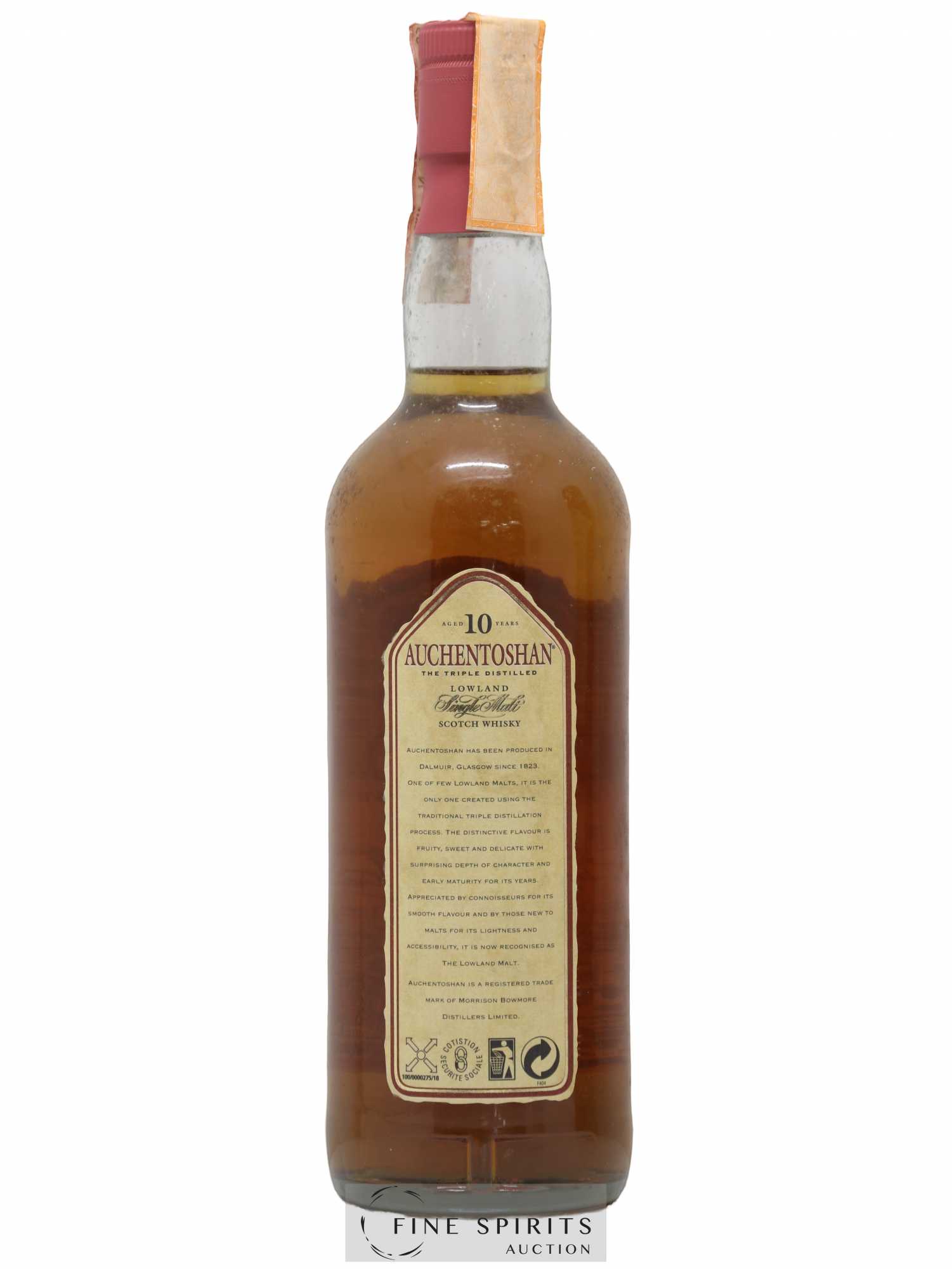 Auchentoshan 10 years Of. Triple Distilled - Lot de 1 bouteille - 2