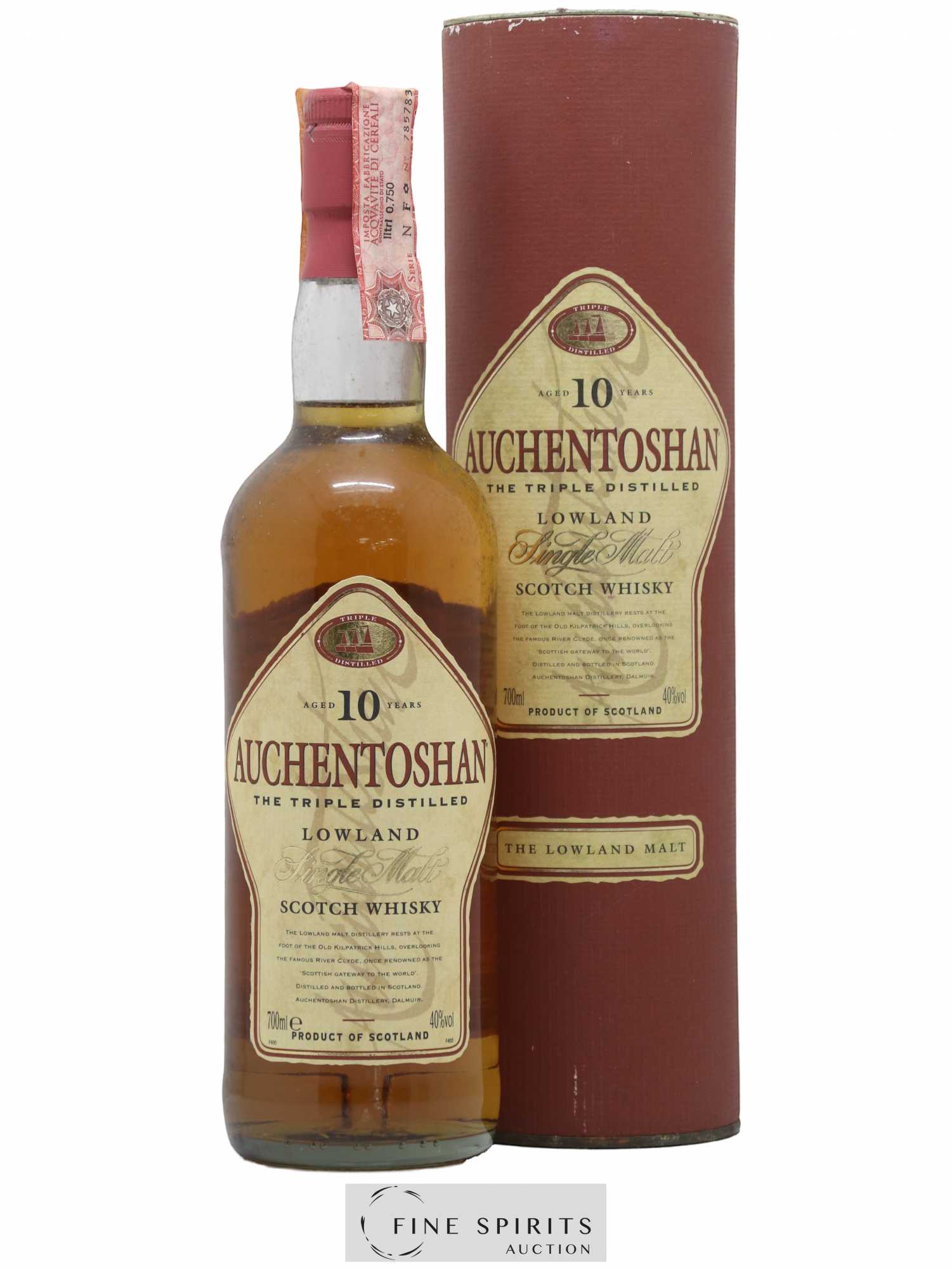Auchentoshan 10 years Of. Triple Distilled - Lot de 1 bouteille - 0