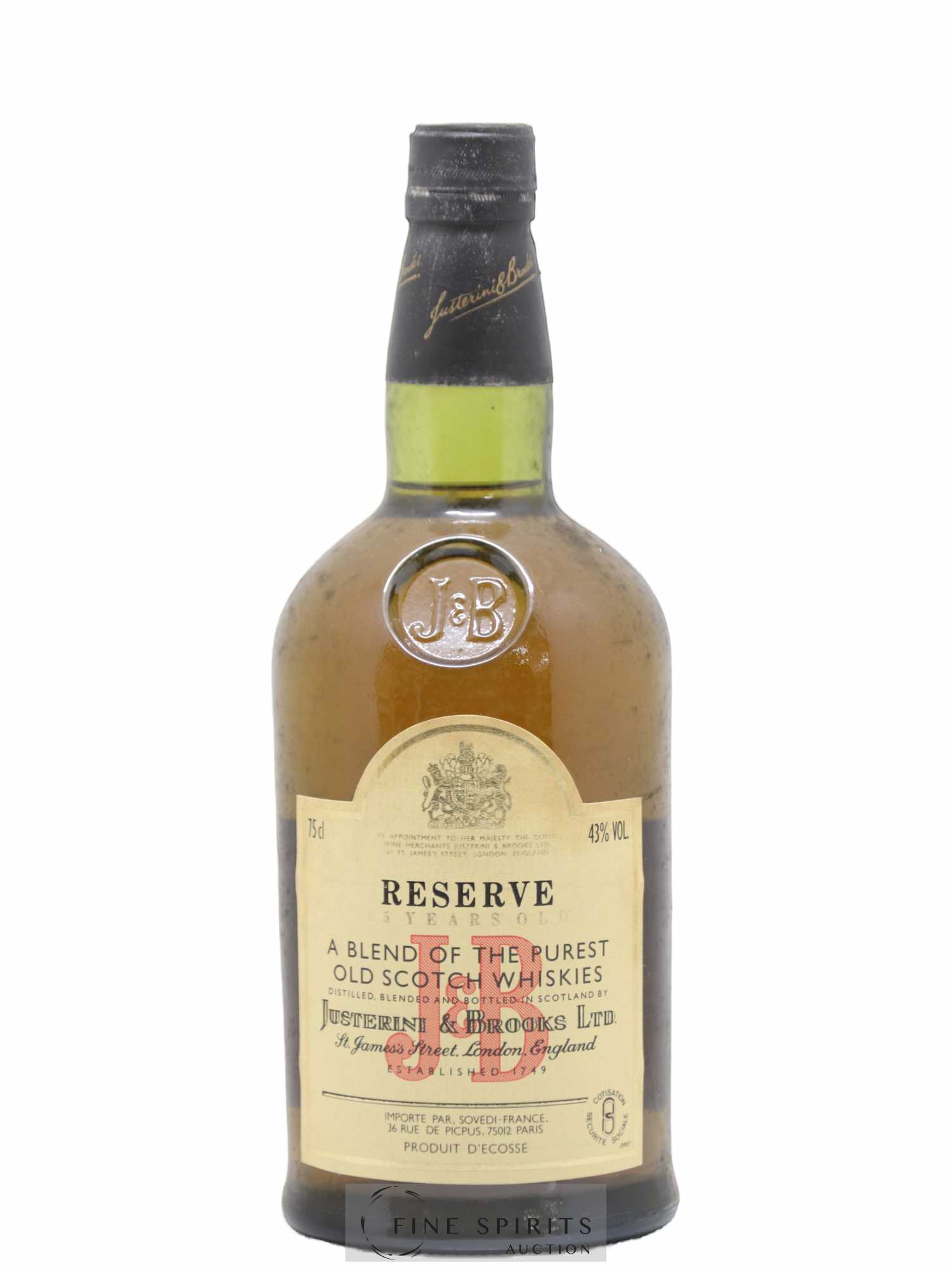 J&B 15 years Of. Reserve - Lot of 1 bottle - 1