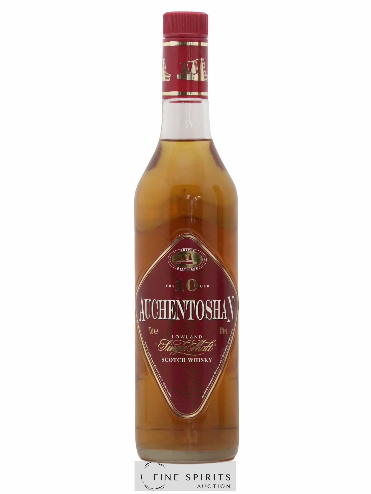 Auchentoshan 10 years Of. Triple Distilled - Lot de 1 bouteille - 1