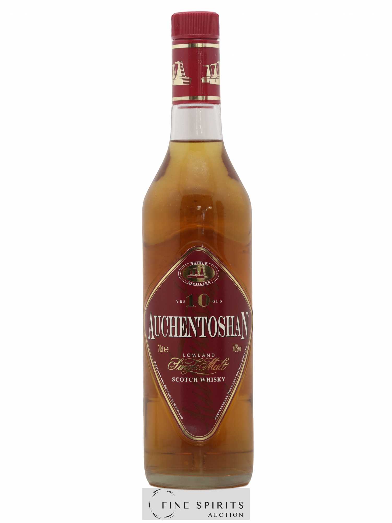 Auchentoshan 10 years Of. Triple Distilled - Lot de 1 bouteille - 1