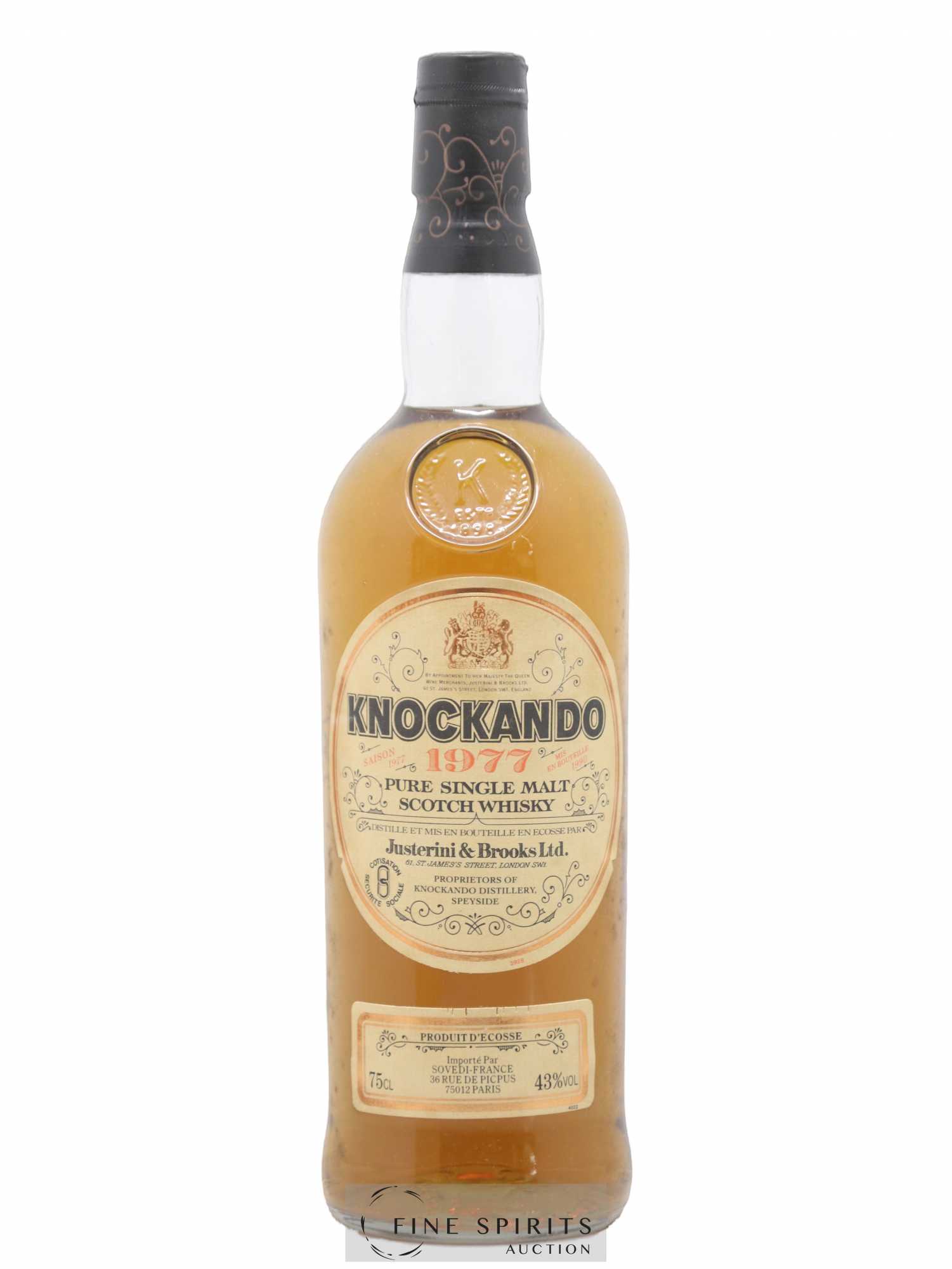 Knockando 1977 Of. bottled 1990 Sovedi Import - Lot de 1 bouteille - 1