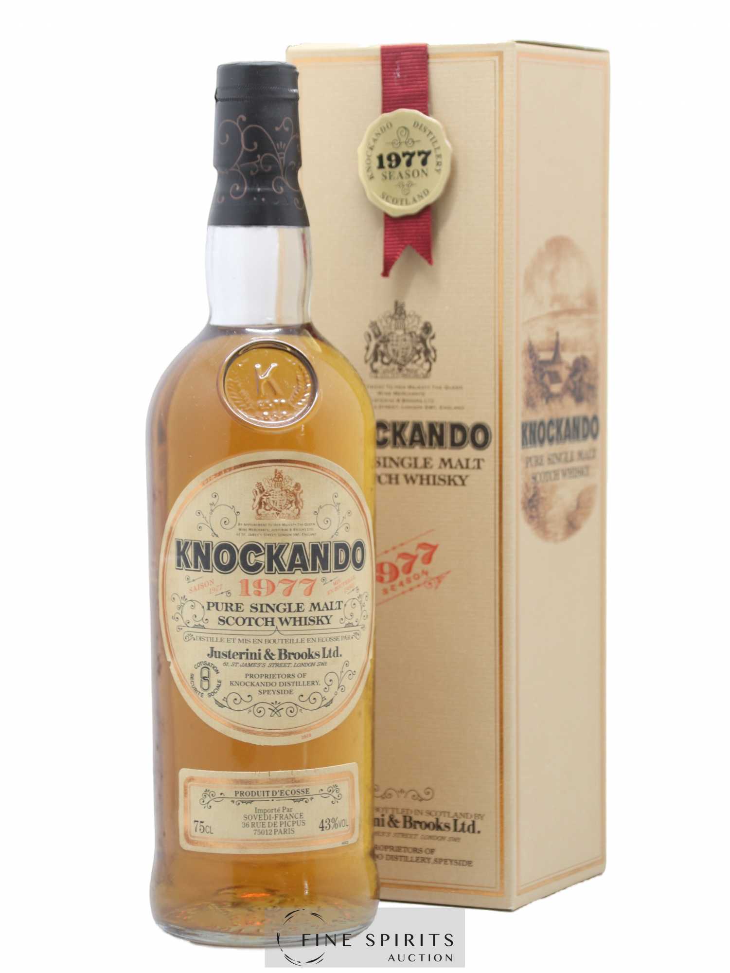 Knockando 1977 Of. bottled 1990 Sovedi Import - Lot de 1 bouteille - 0