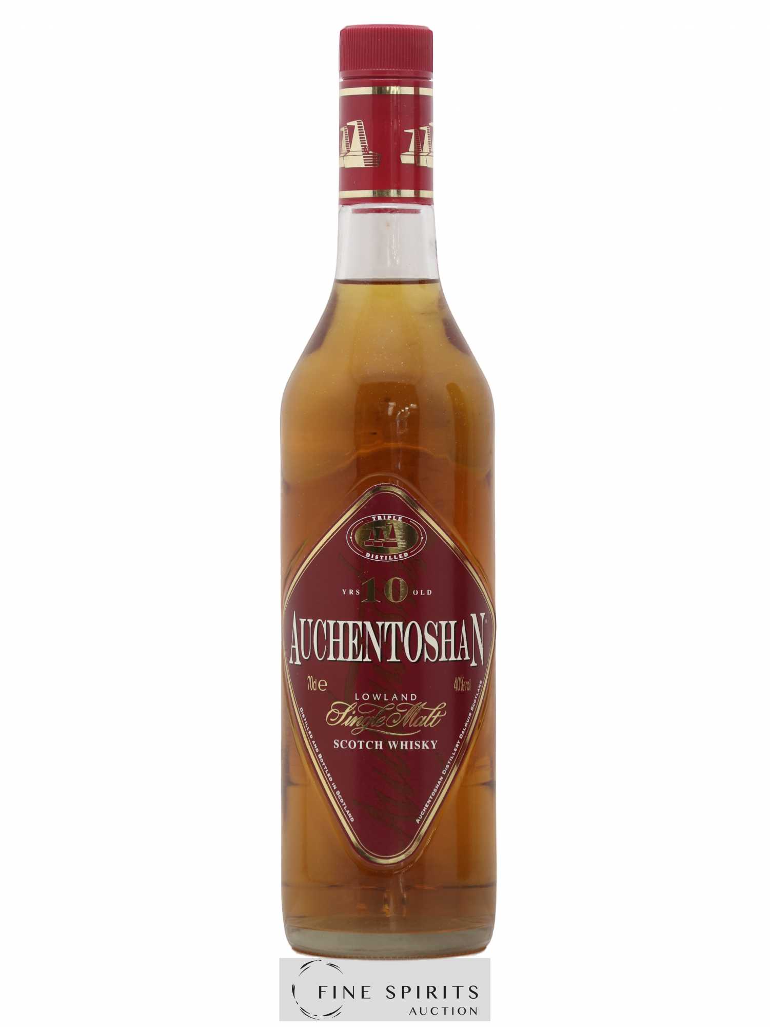 Auchentoshan 10 years Of. Triple Distilled - Lot de 1 bouteille - 1