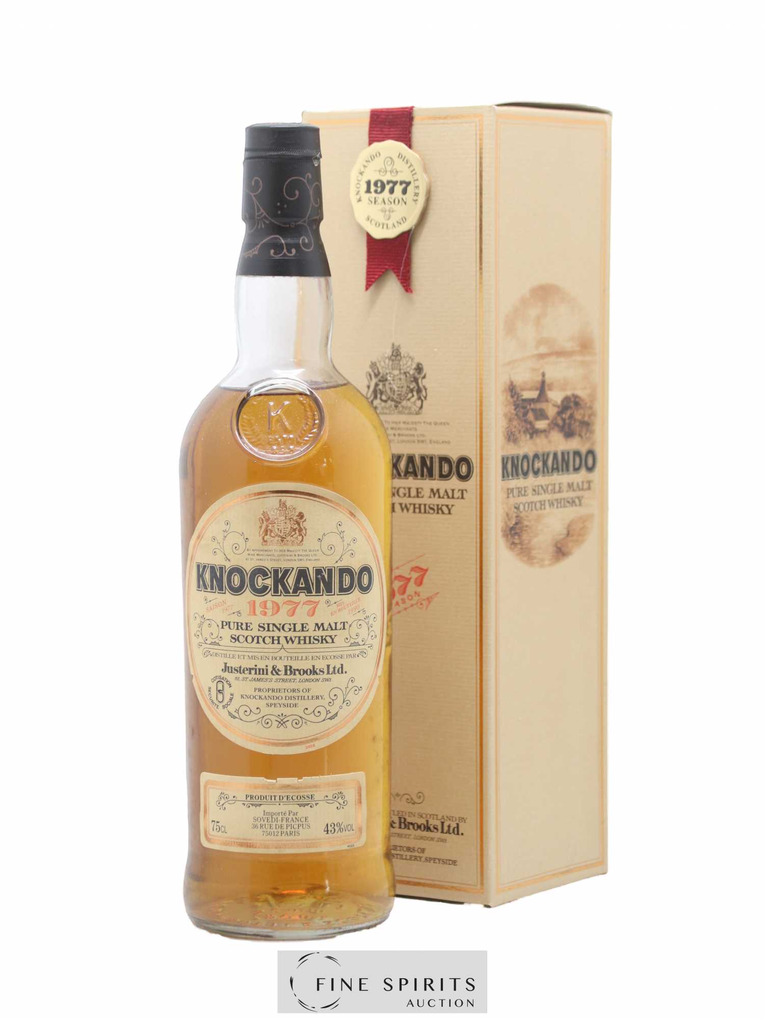 Knockando 1977 Of. bottled 1990 Sovedi Import - Lot de 1 bouteille - 0