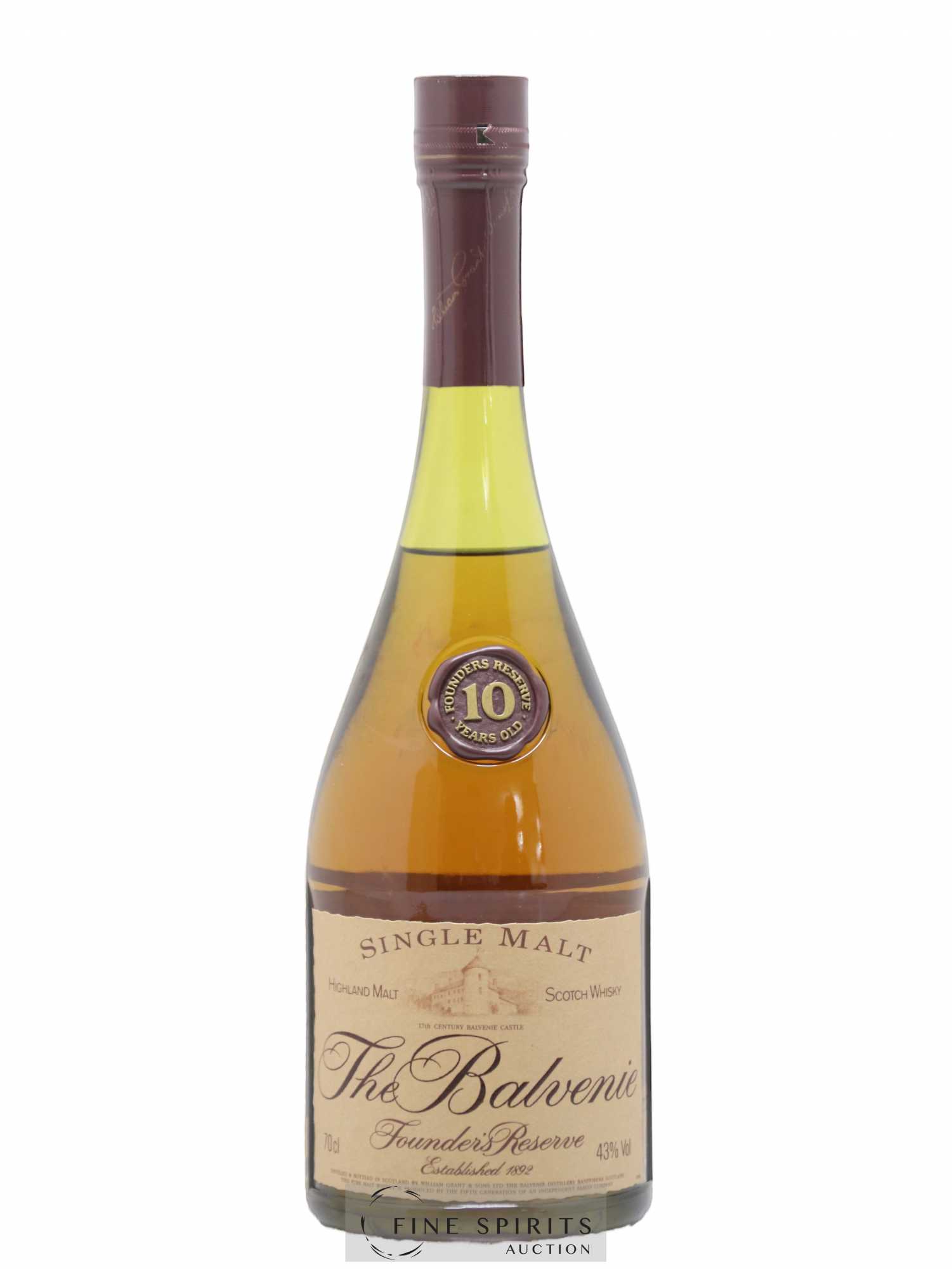 Balvenie (The) 10 years Of. Founder's Reserve Marie Brizard Import - Lot de 1 bouteille - 1