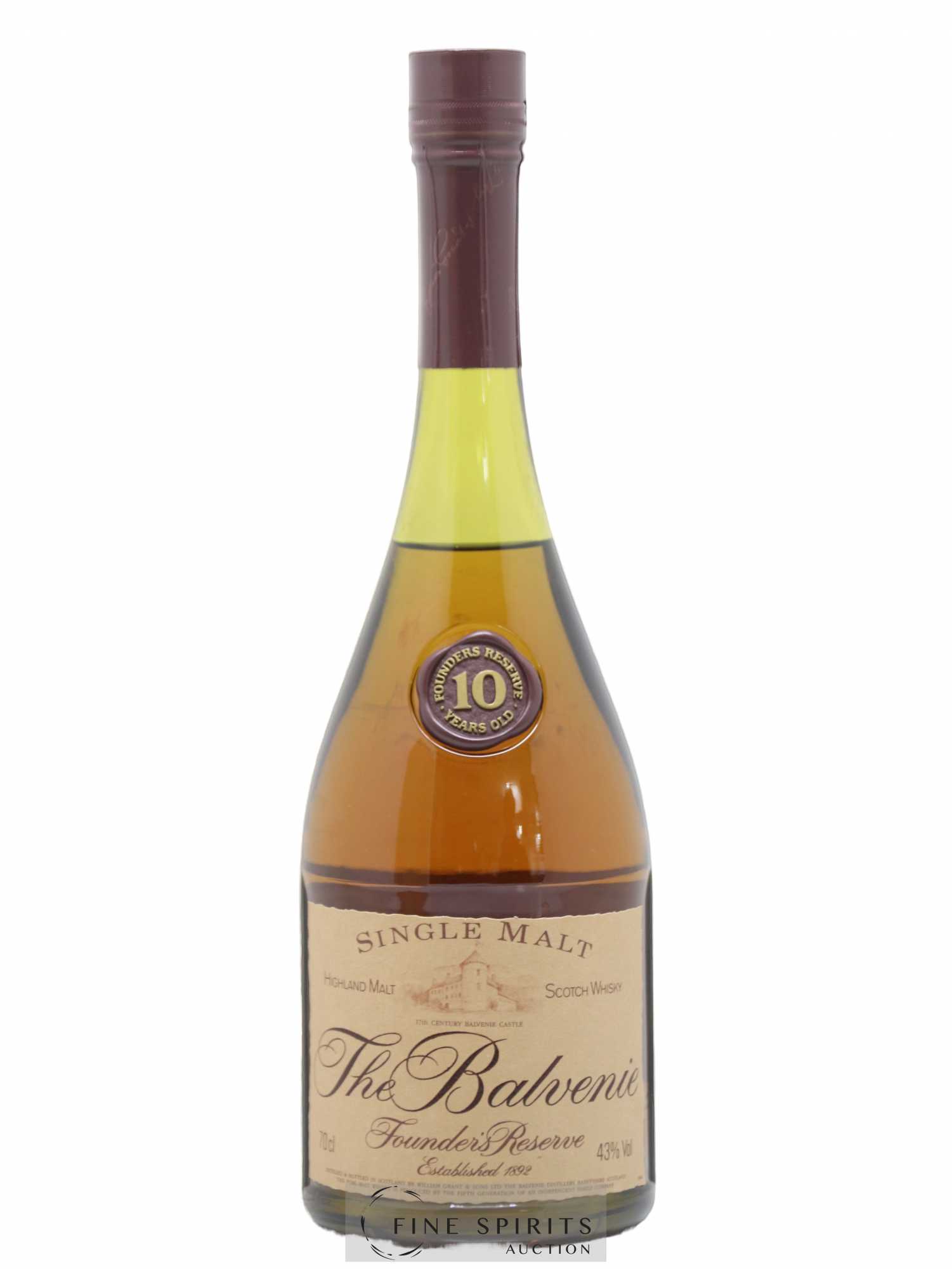 Balvenie (The) 10 years Of. Founder's Reserve Marie Brizard Import - Lot de 1 bouteille - 1