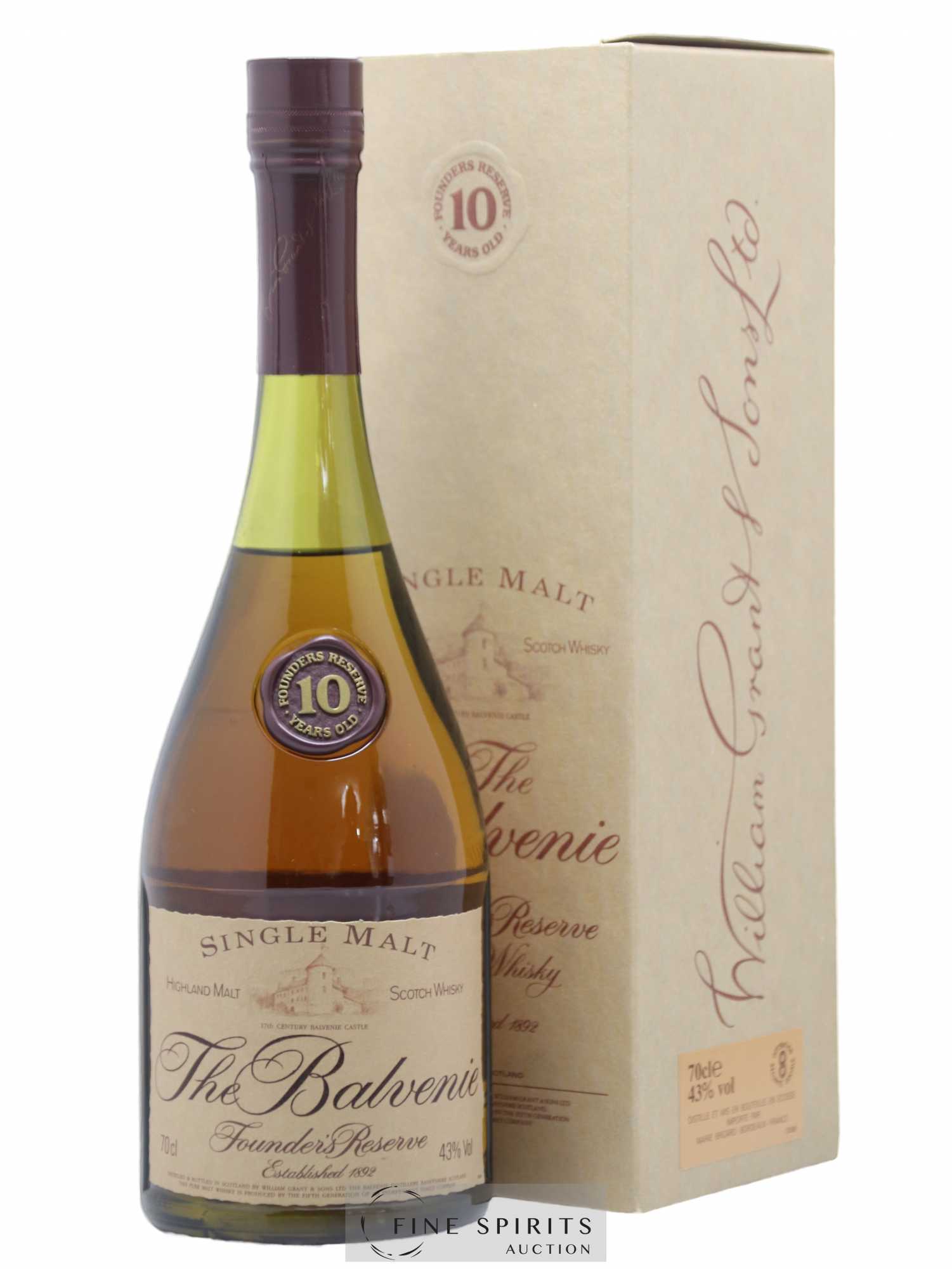 Balvenie (The) 10 years Of. Founder's Reserve Marie Brizard Import - Lot de 1 bouteille - 0
