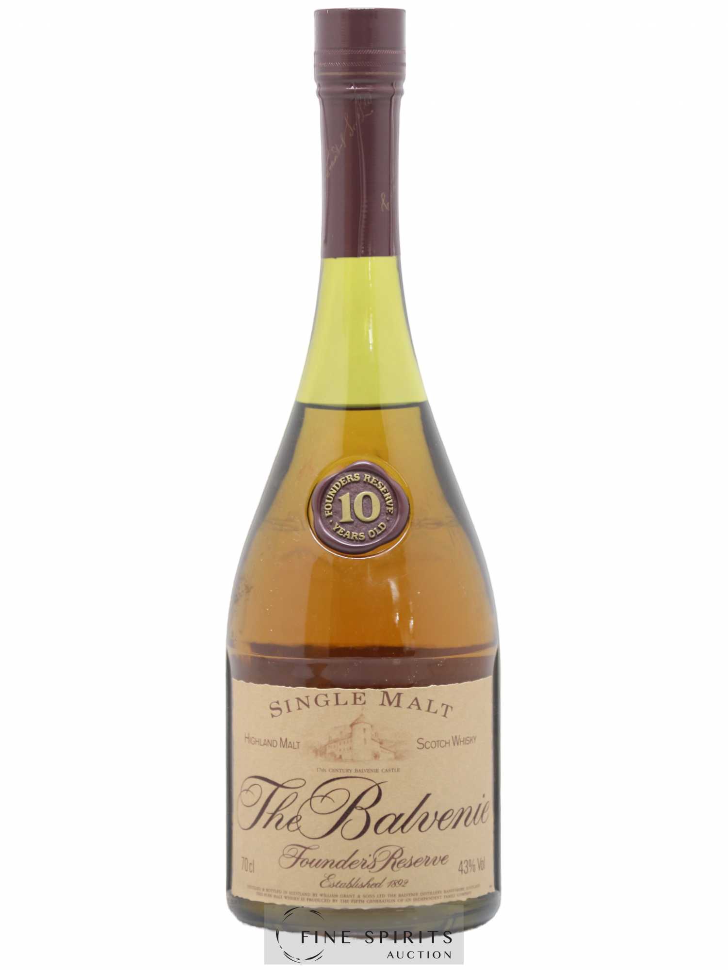 Balvenie (The) 10 years Of. Founder's Reserve Marie Brizard Import - Lot de 1 bouteille - 1