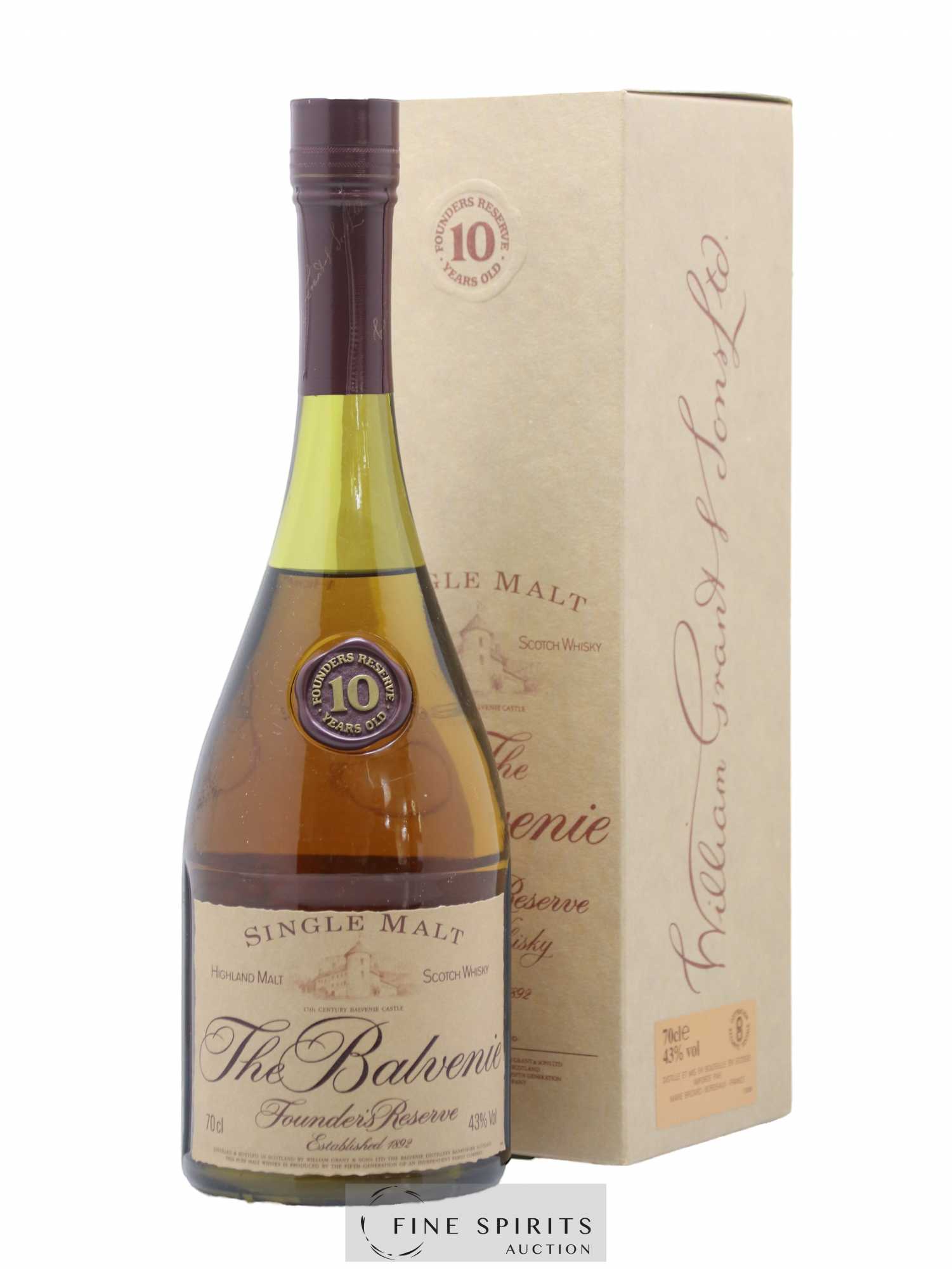 Balvenie (The) 10 years Of. Founder's Reserve Marie Brizard Import - Lot de 1 bouteille - 0