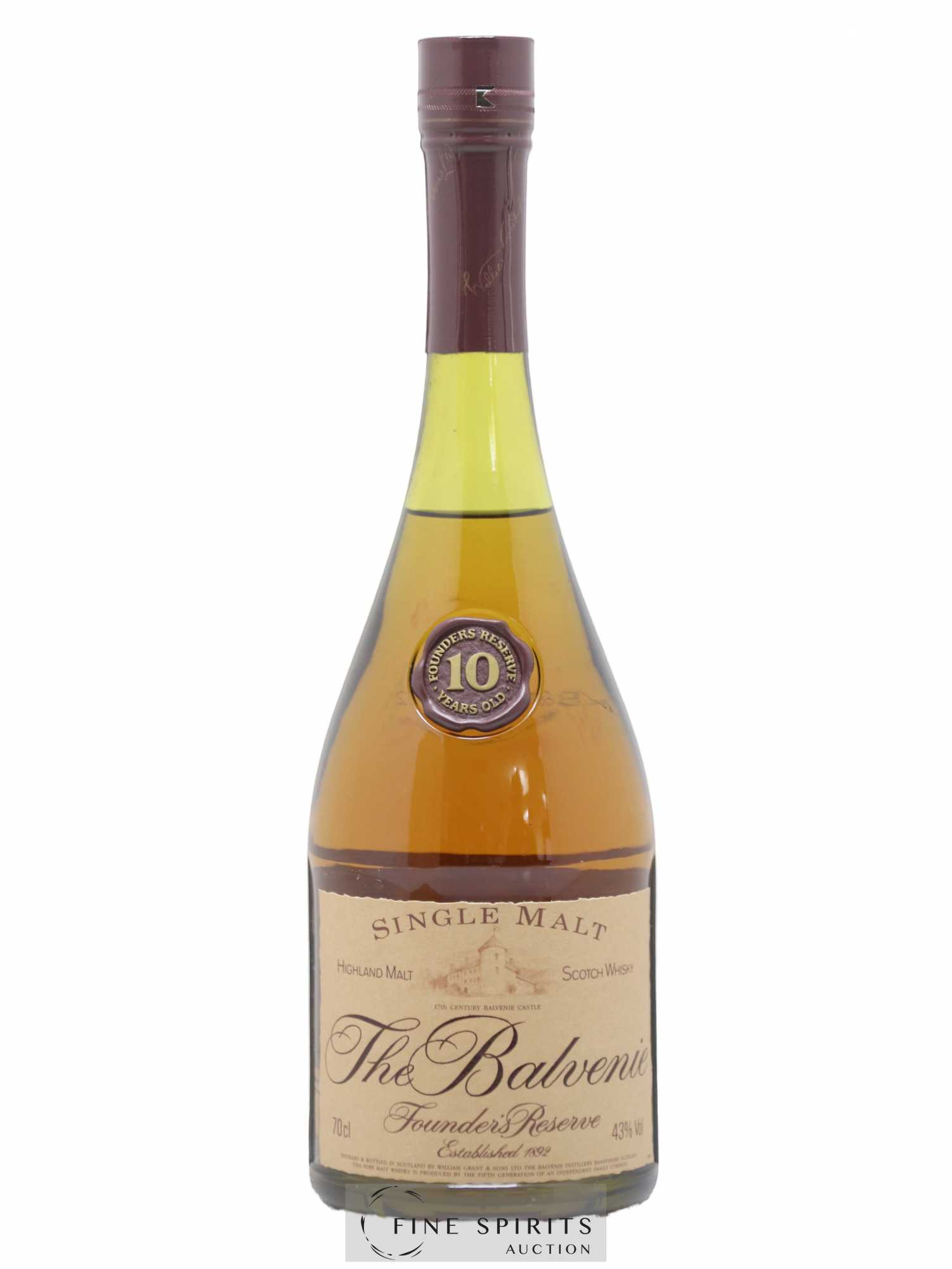 Balvenie (The) 10 years Of. Founder's Reserve Marie Brizard Import - Lot de 1 bouteille - 1