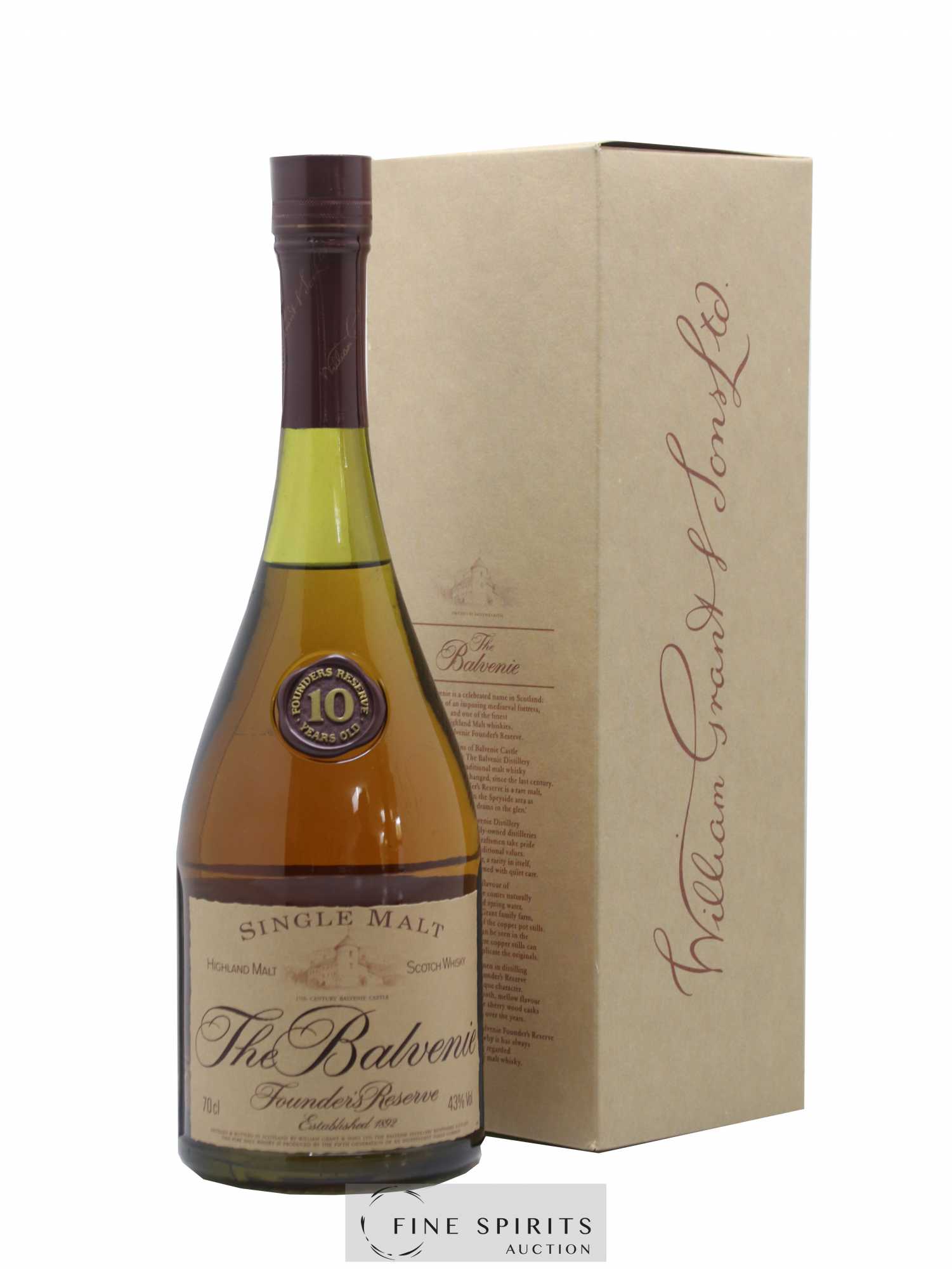Balvenie (The) 10 years Of. Founder's Reserve Marie Brizard Import - Lot de 1 bouteille - 0