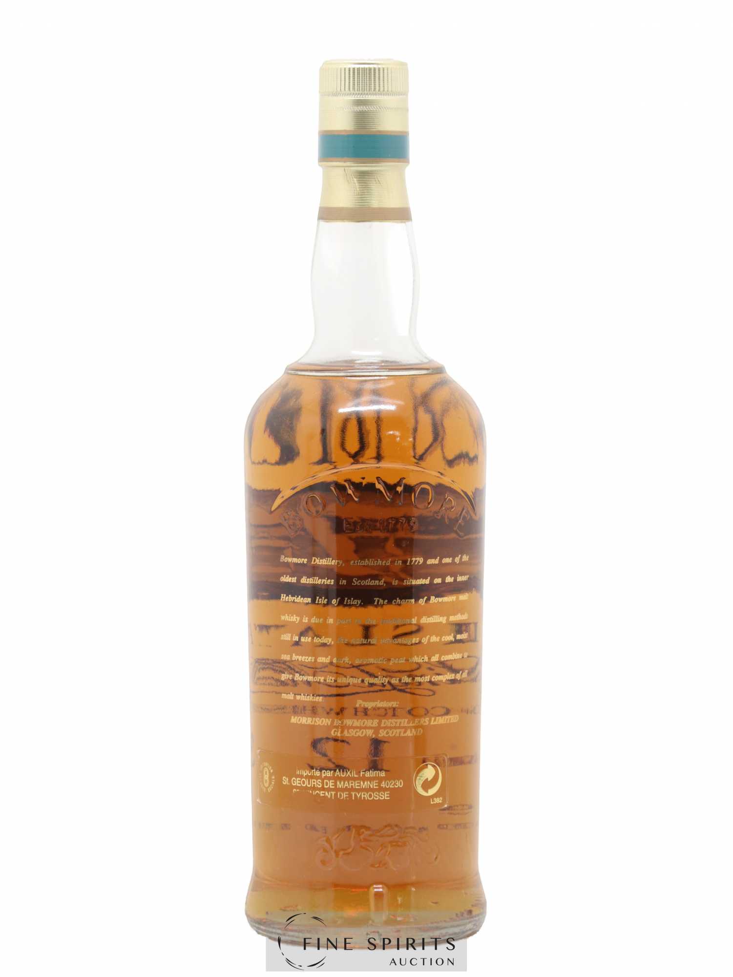 Bowmore 12 years Of. Screen Print Label - Posten von 1 Flasche - 2
