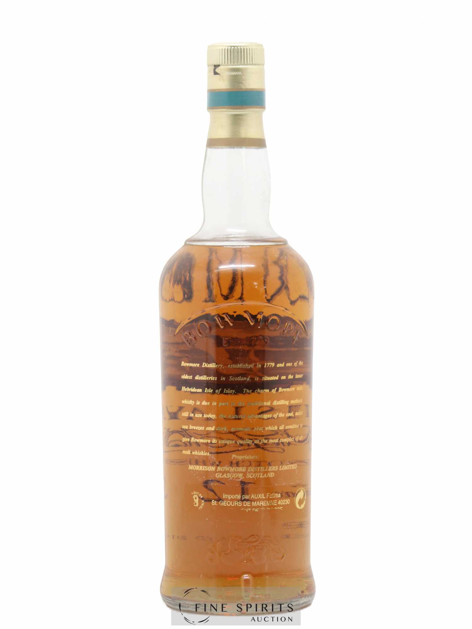 Bowmore 12 years Of. Screen Print Label - Lot de 1 bouteille - 2