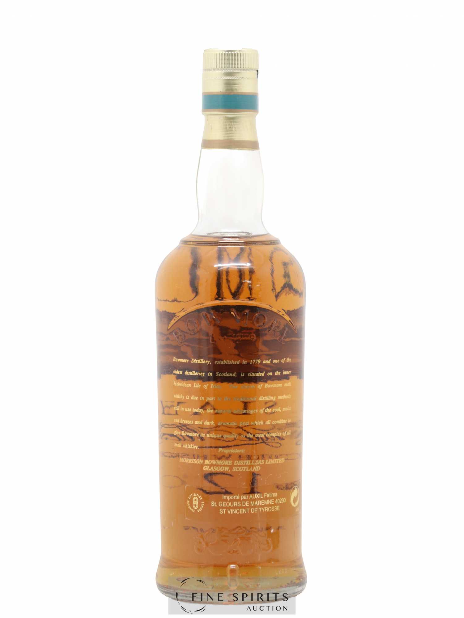 Bowmore 12 years Of. Screen Print Label - Posten von 1 Flasche - 2