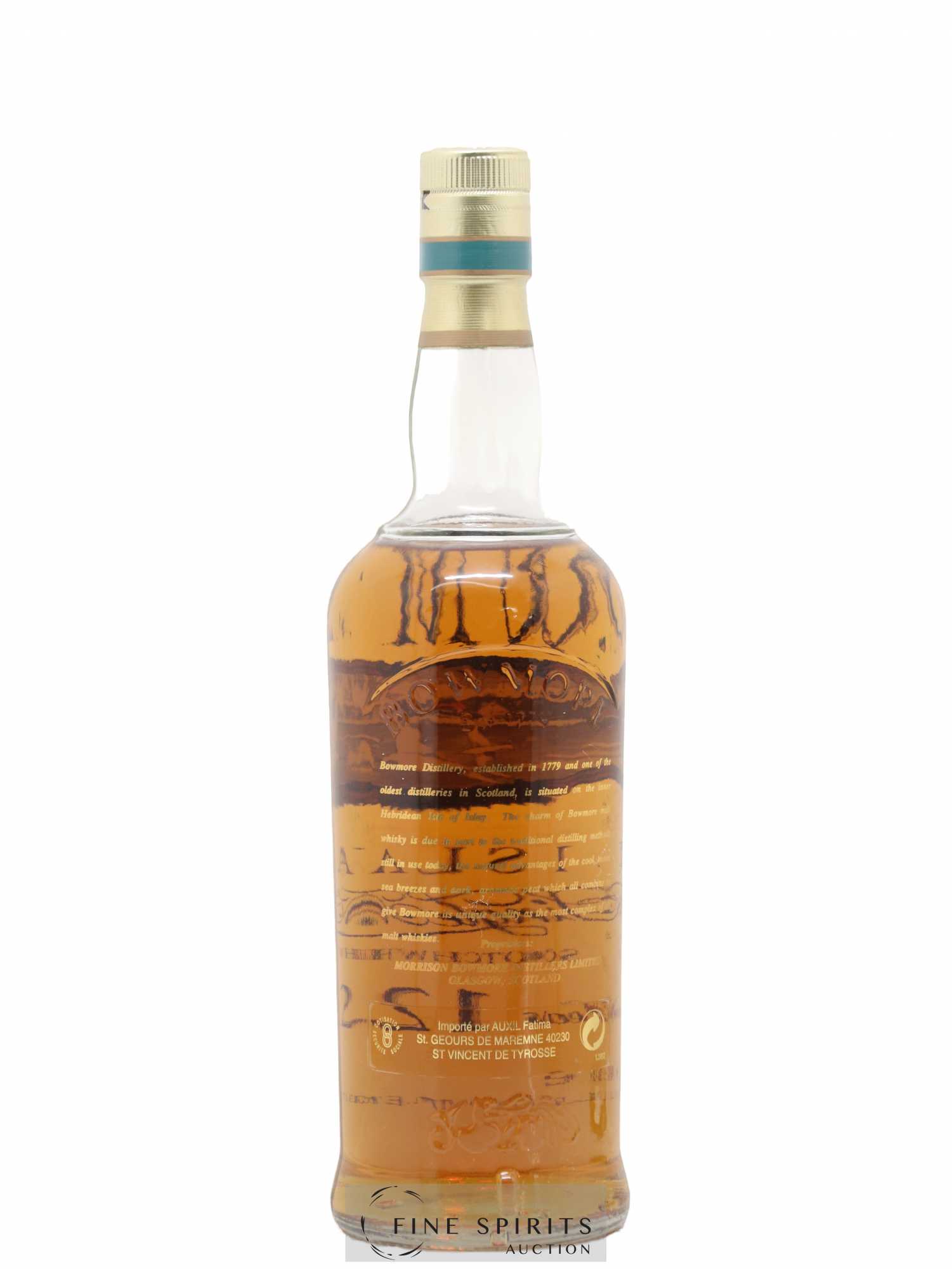 Bowmore 12 years Of. Screen Print Label - Posten von 1 Flasche - 2