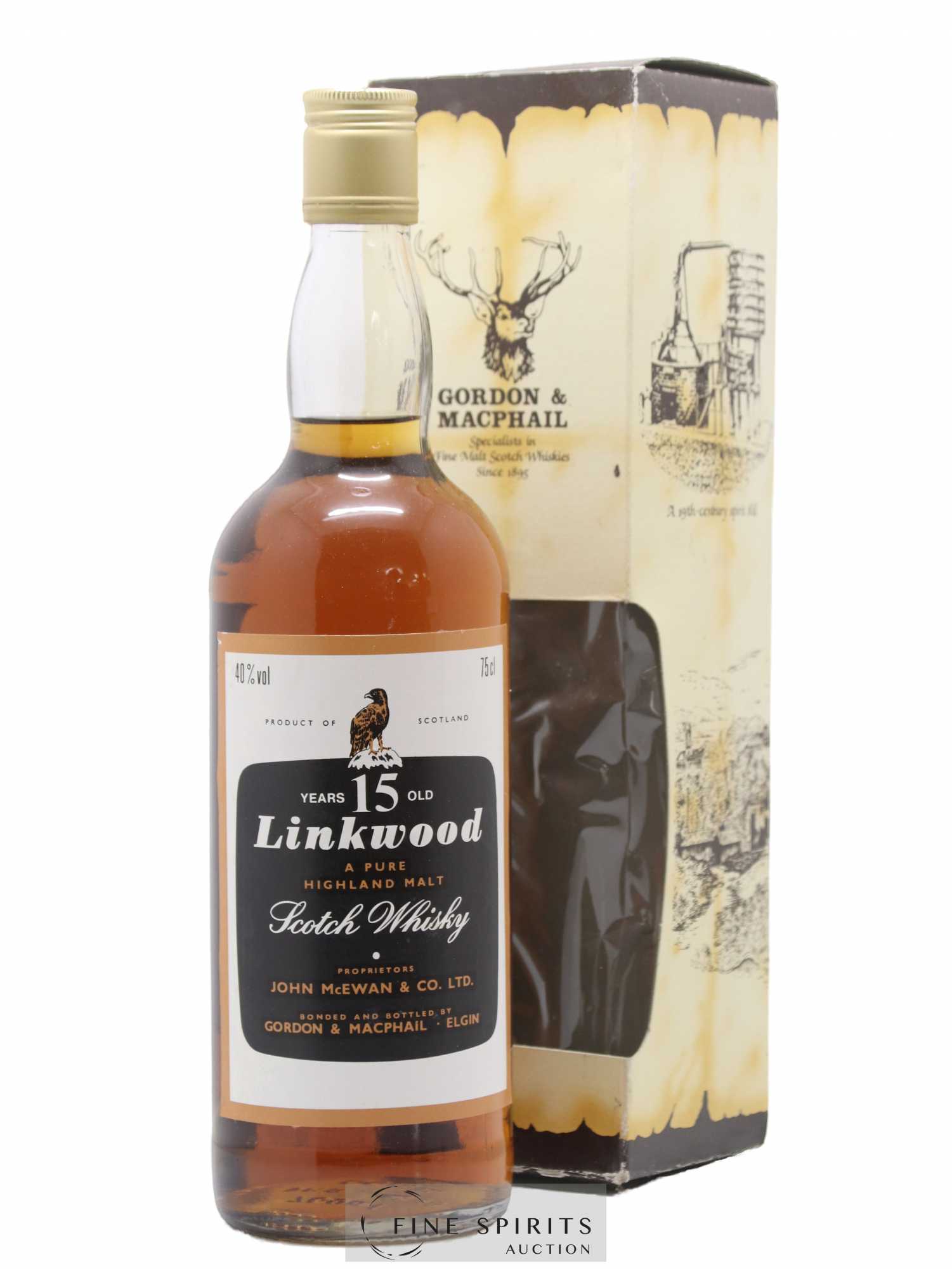Linkwood 15 years Gordon & MacPhail - Lot de 1 bouteille - 0