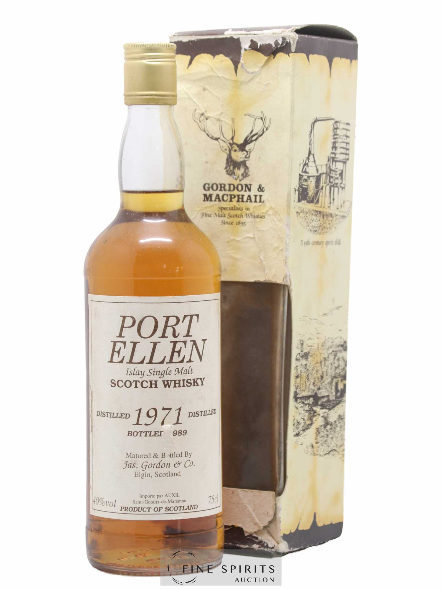 Port Ellen 1971 Jas. Gordon & Co. bottled 1989 - Posten von 1 Flasche - 0