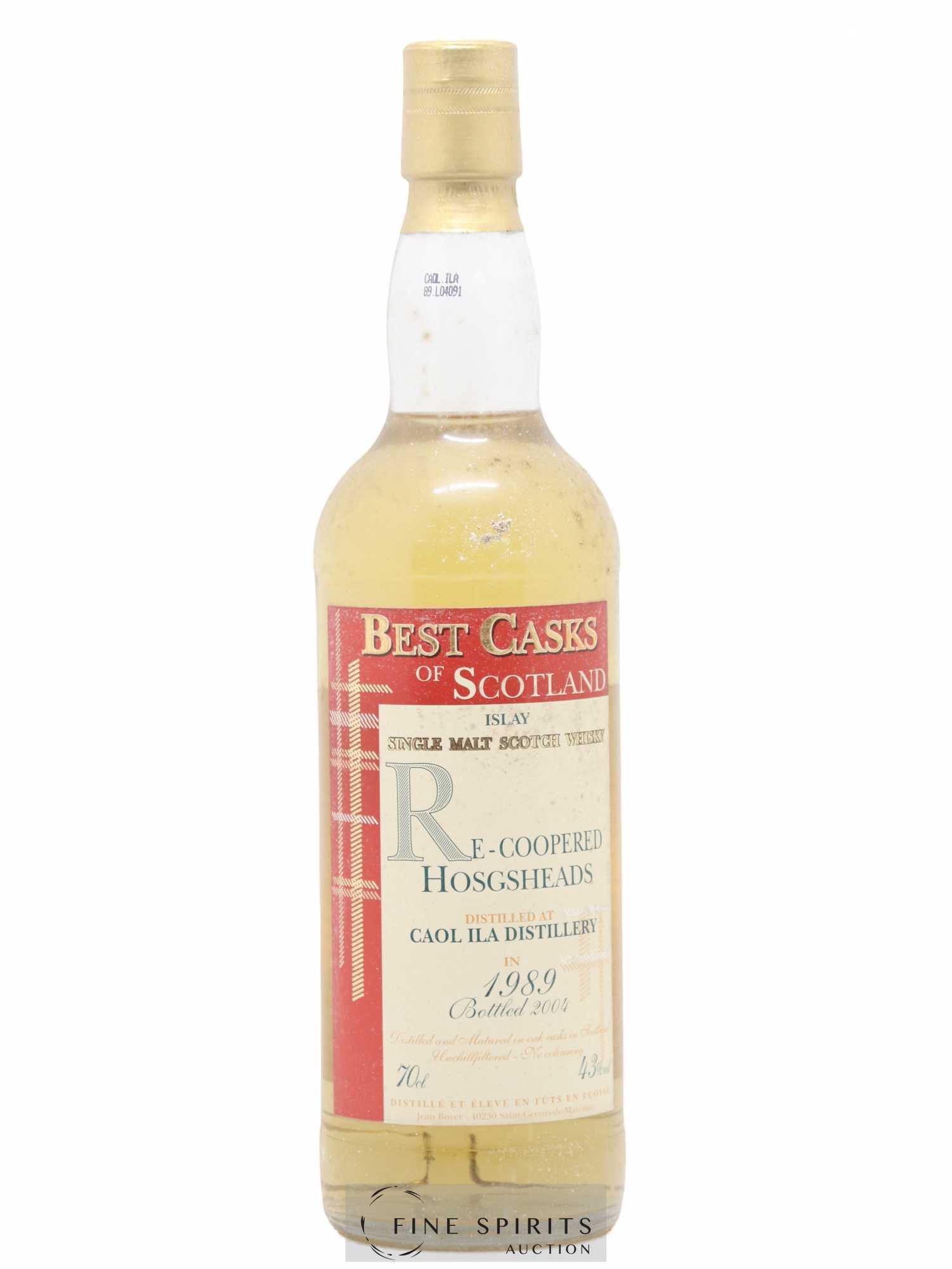 Caol Ila 1989 Jean Boyer Re-Coopered Hogsheads bottled 2004 Best Casks of Scotland - Lot de 1 bouteille - 1