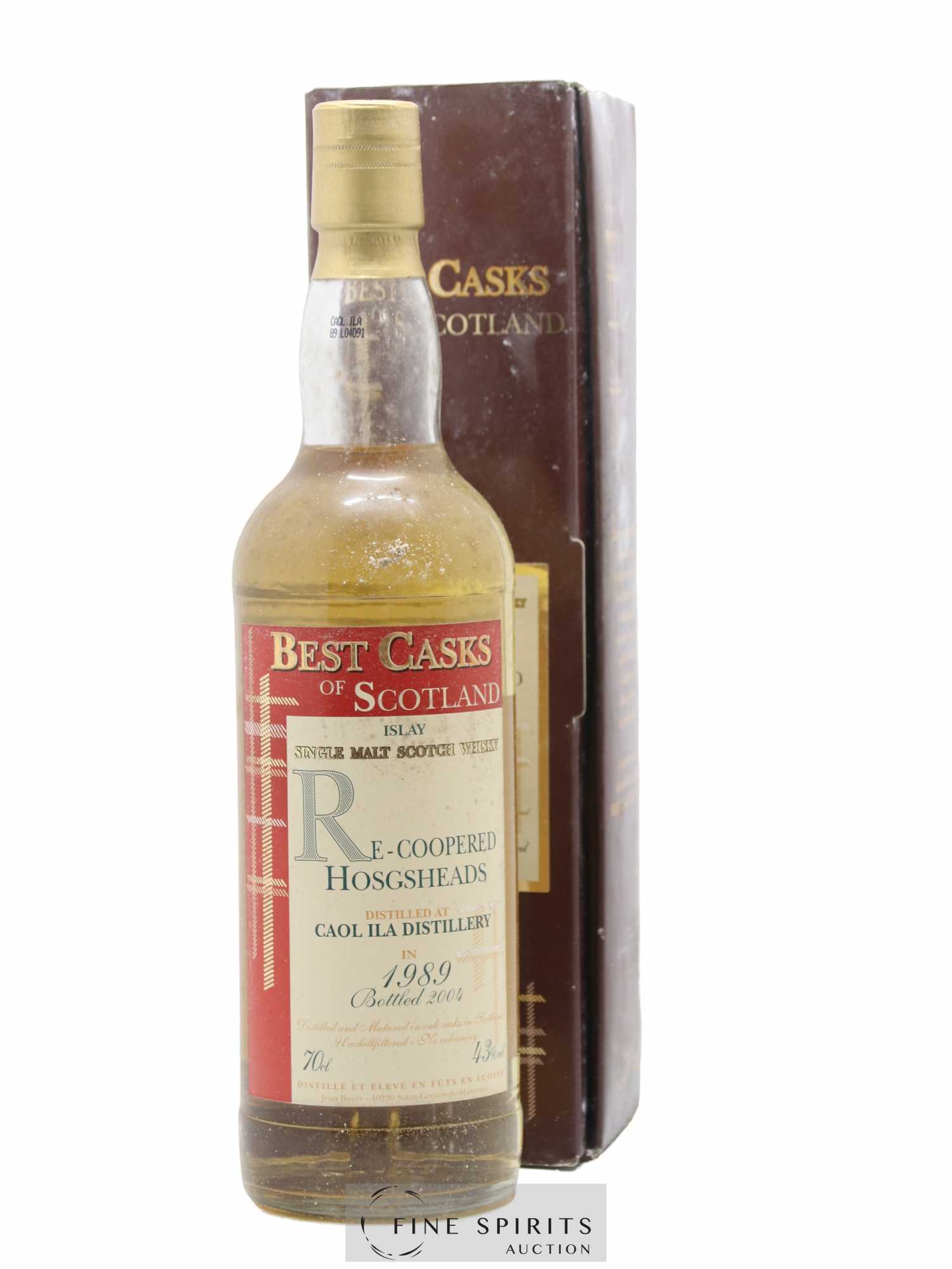 Caol Ila 1989 Jean Boyer Re-Coopered Hogsheads bottled 2004 Best Casks of Scotland - Lot de 1 bouteille - 0