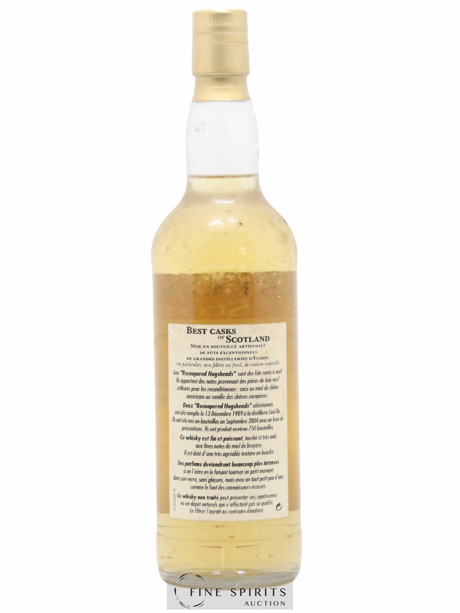 Caol Ila 1989 Jean Boyer Re-Coopered Hogsheads bottled 2004 Best Casks of Scotland - Lot de 1 bouteille - 2