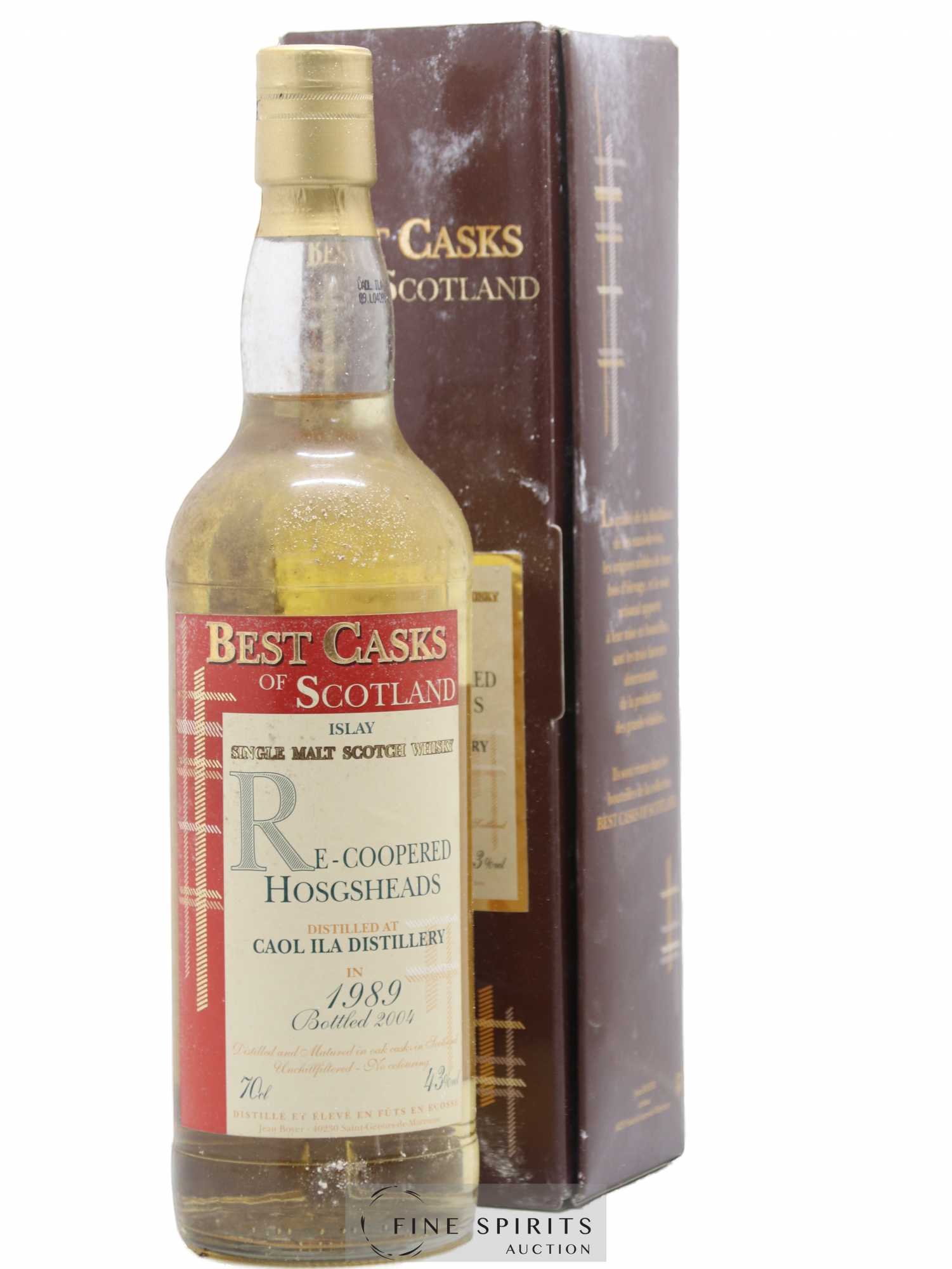 Caol Ila 1989 Jean Boyer Re-Coopered Hogsheads bottled 2004 Best Casks of Scotland - Lot de 1 bouteille - 0