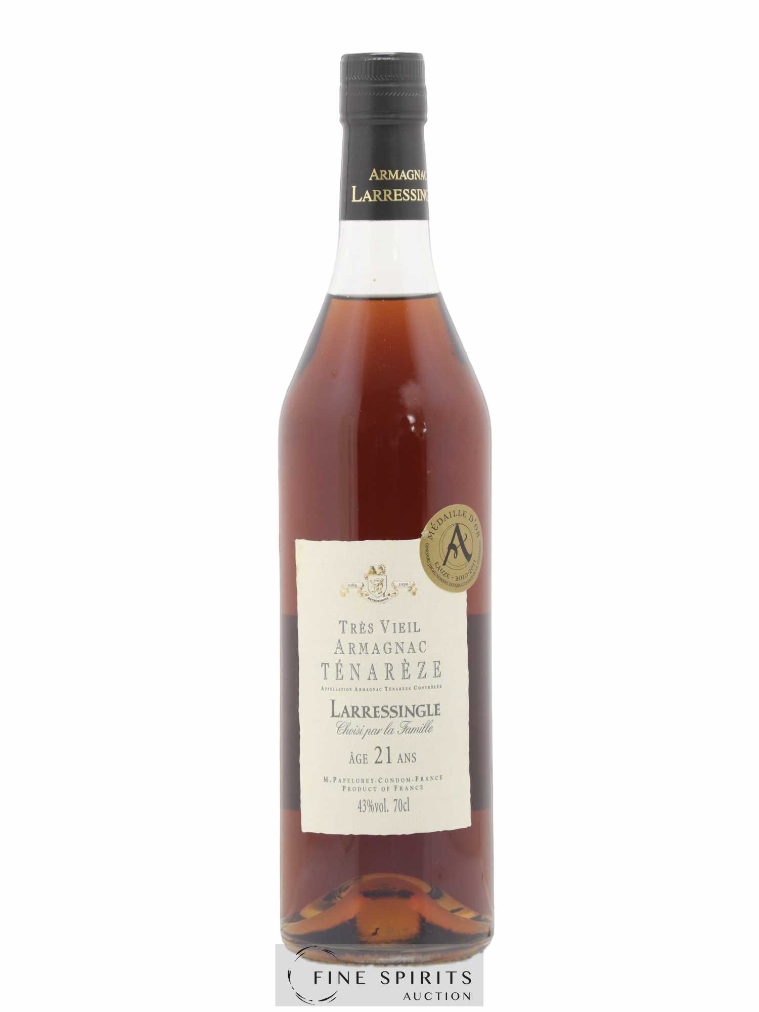 Larressingle 21 years Of. Ténarèze Choisi par la Famille - Lot de 1 bouteille - 1