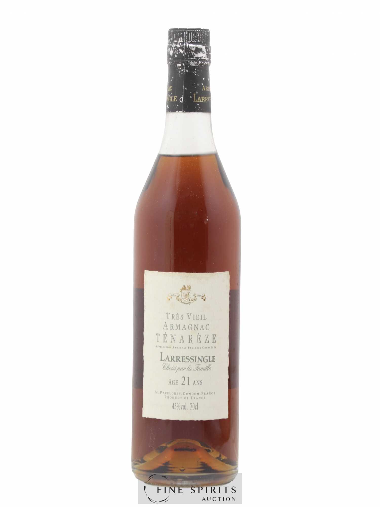 Larressingle 21 years Of. Ténarèze Choisi par la Famille - Lot de 1 bouteille - 1