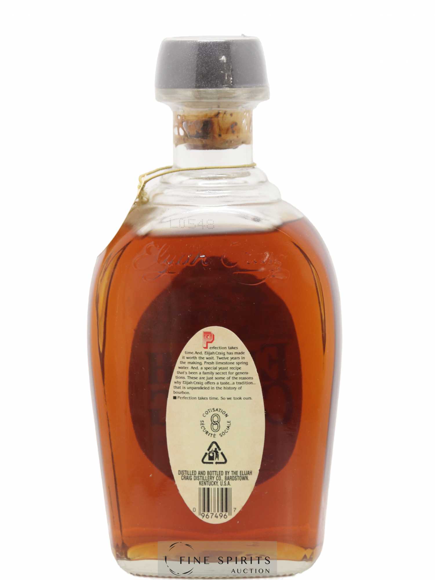 Elijah Craig 12 years Of. Perfection Takes Time - Lot de 1 bouteille - 2