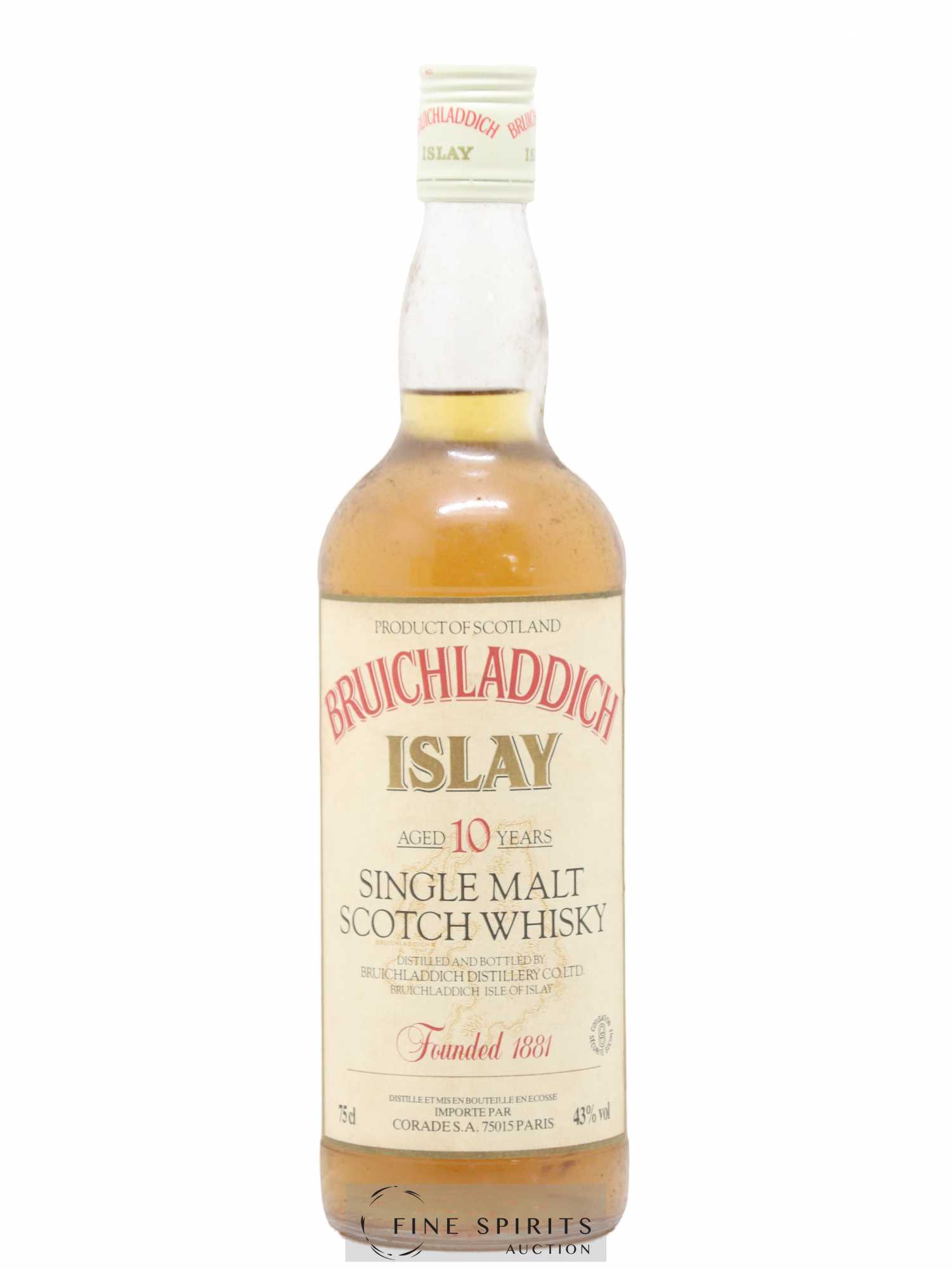 Bruichladdich 10 years Of. Corade Import - Lot de 1 bouteille - 1