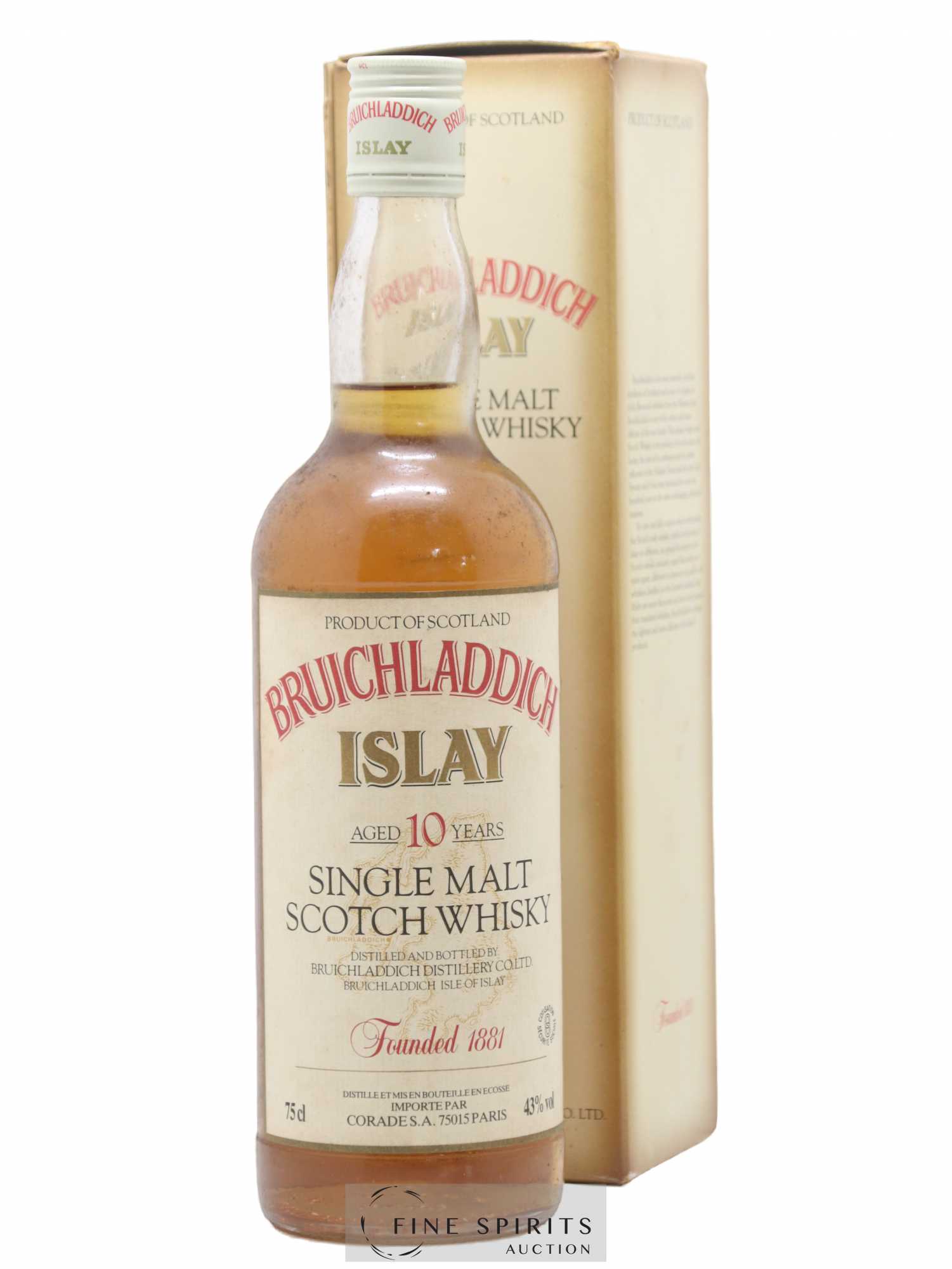 Bruichladdich 10 years Of. Corade Import - Lot de 1 bouteille - 0