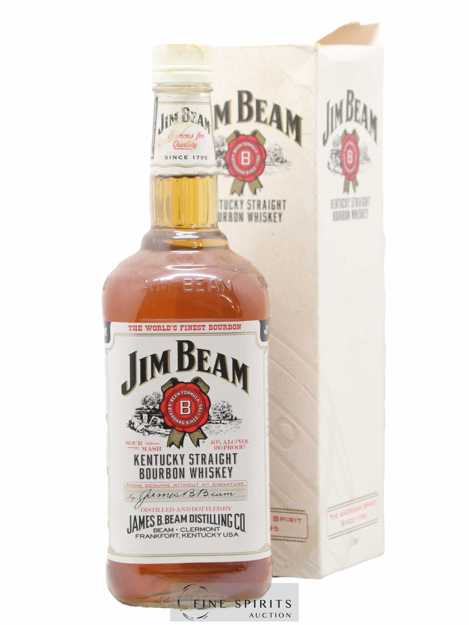 Jim Beam Of. Sour Mash (100cl.) (sans prix de réserve) - Lot de 1 bouteille - 0
