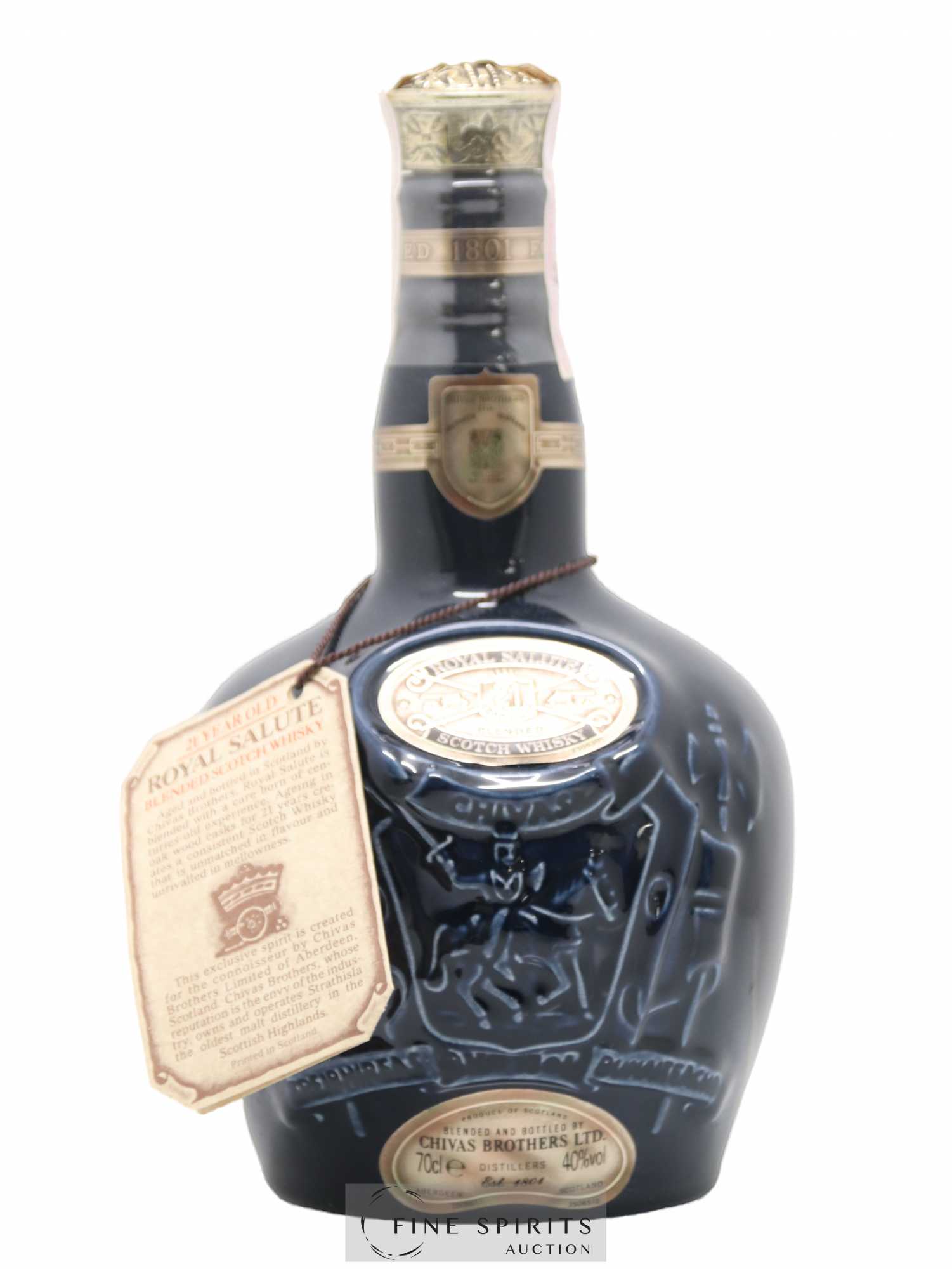 Chivas 21 years Of. Sapphire Flagon Royal Salute - Lot of 1 bottle - 1