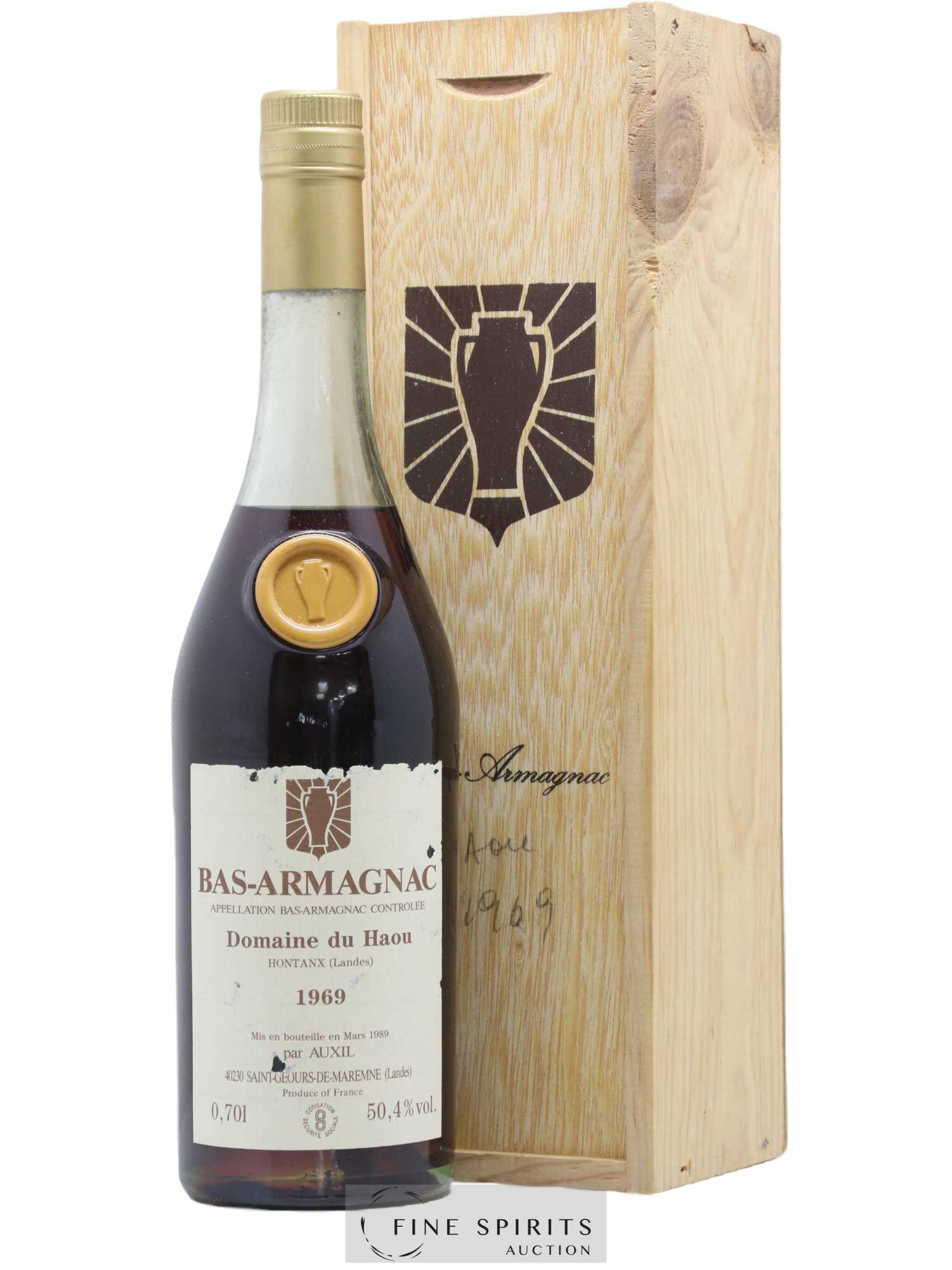 Domaine du Haou 1969 Auxil bottled 1989 - Lot de 1 bouteille - 0