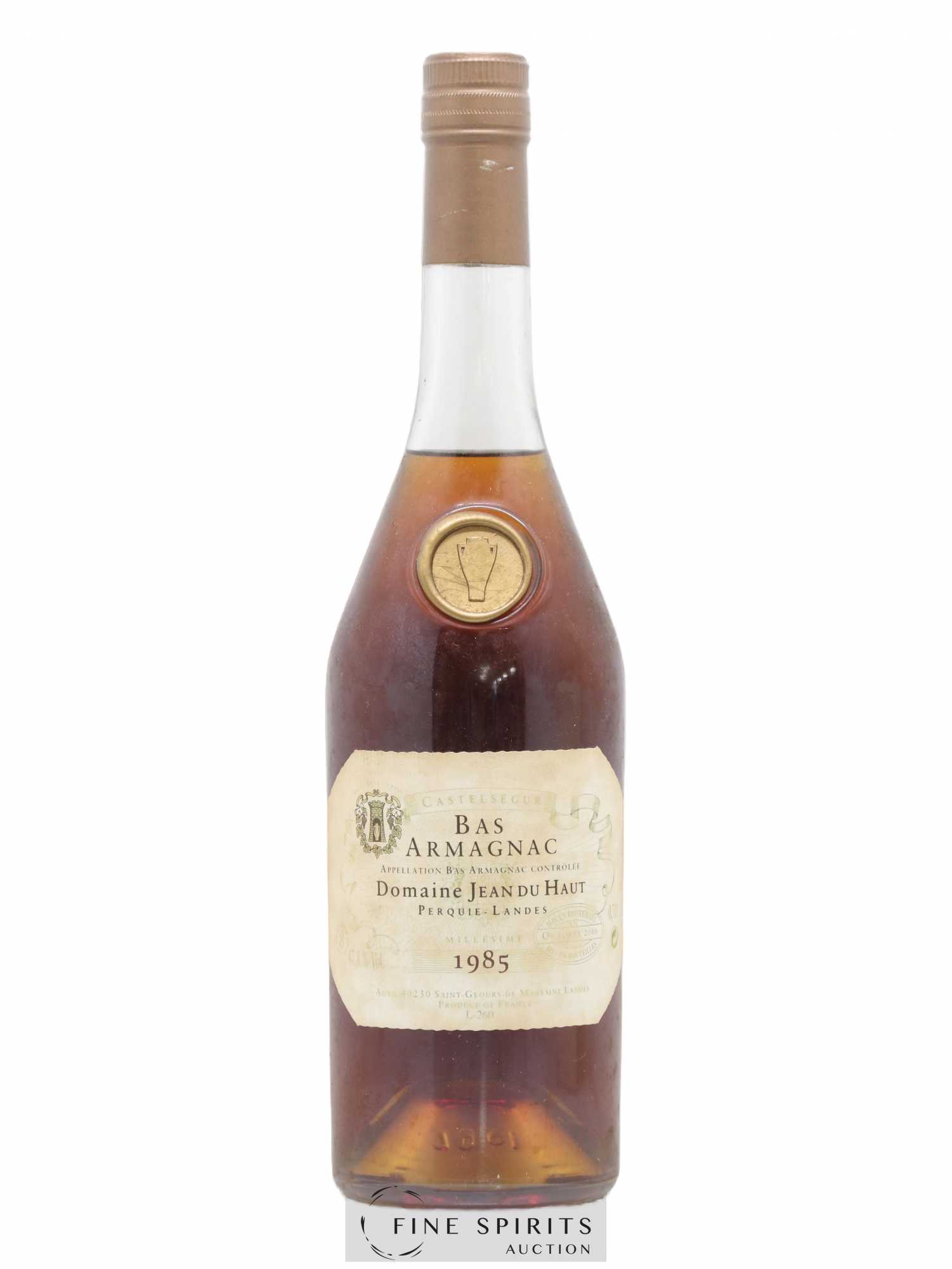 Domaine Jean du Haut 1985 Of. bottled 2000 Auxil Castelségur - Lot de 1 bouteille - 1