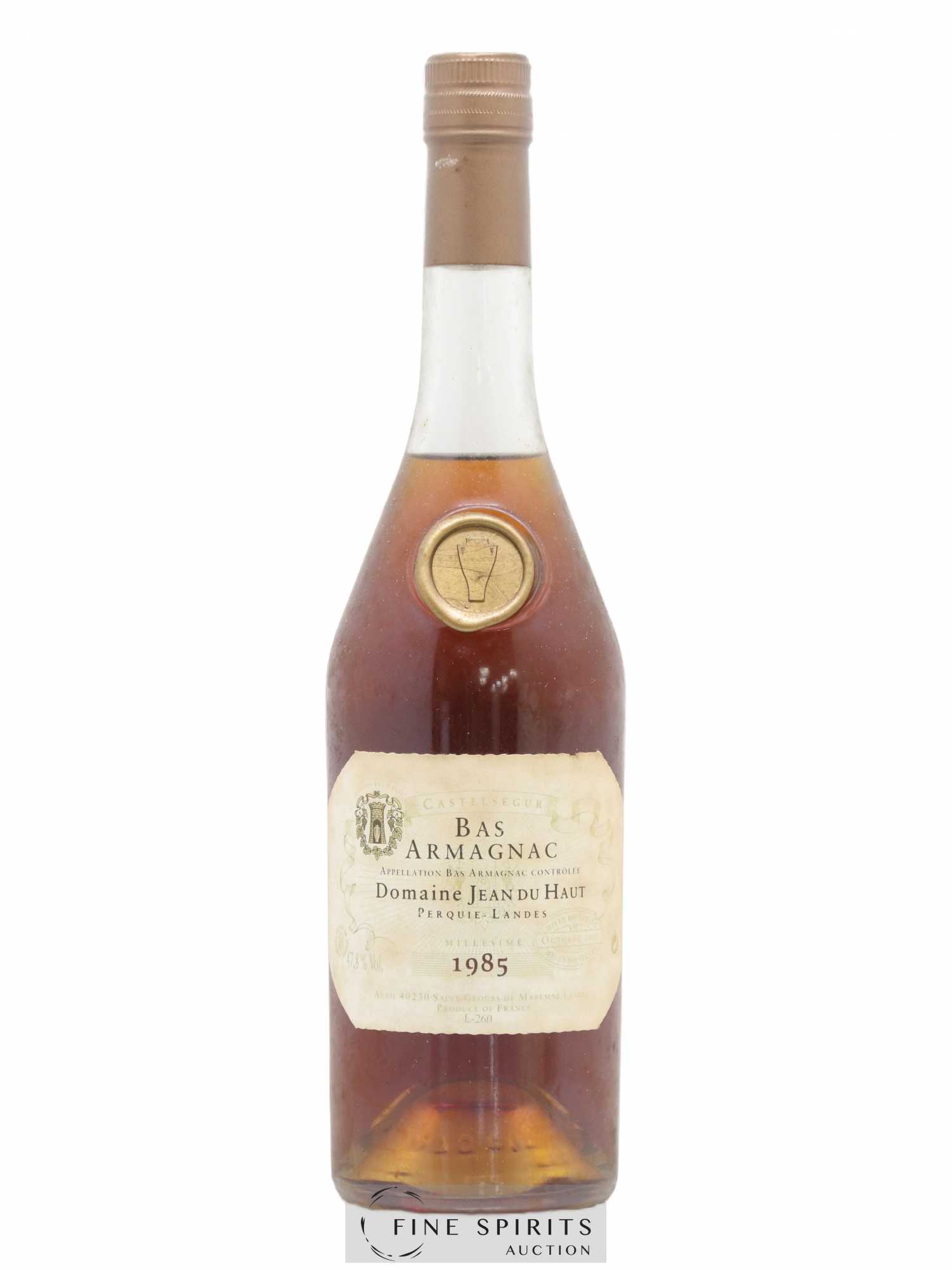 Domaine Jean du Haut 1985 Of. bottled 2000 Auxil Castelségur - Lot de 1 bouteille - 1