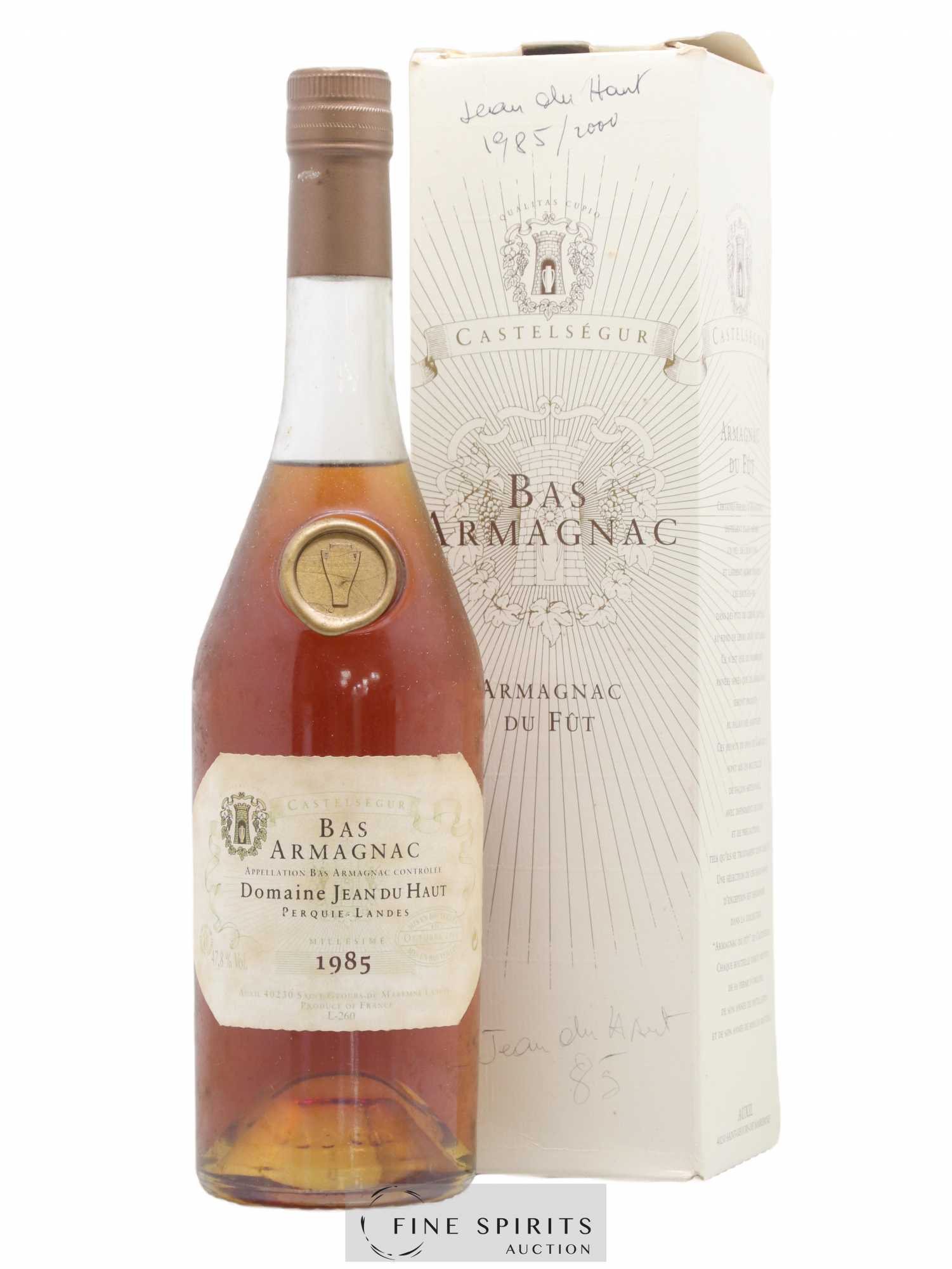 Domaine Jean du Haut 1985 Of. bottled 2000 Auxil Castelségur - Lot de 1 bouteille - 0