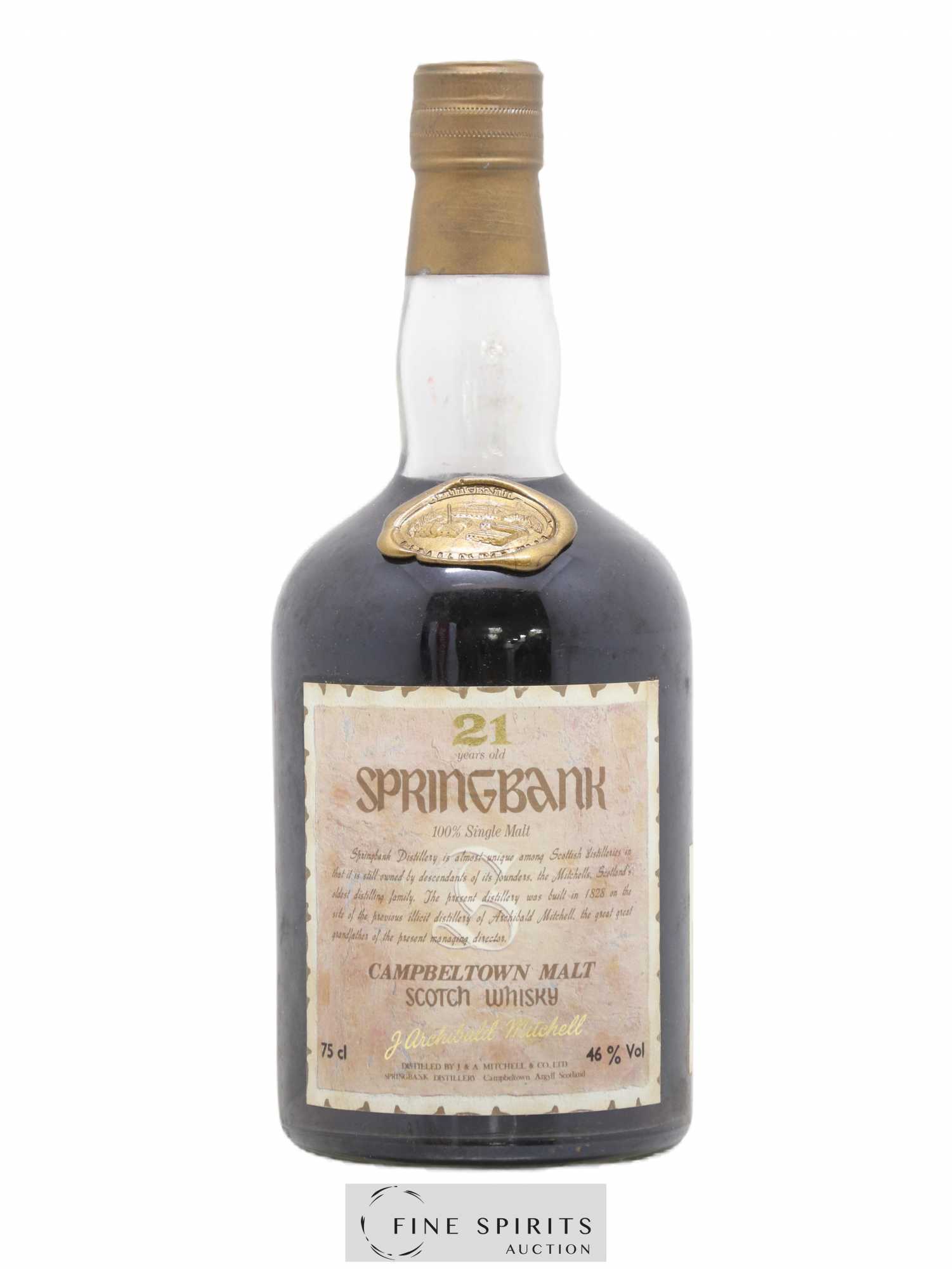 Springbank 21 years Of. Auxil Import - Posten von 1 Flasche - 1