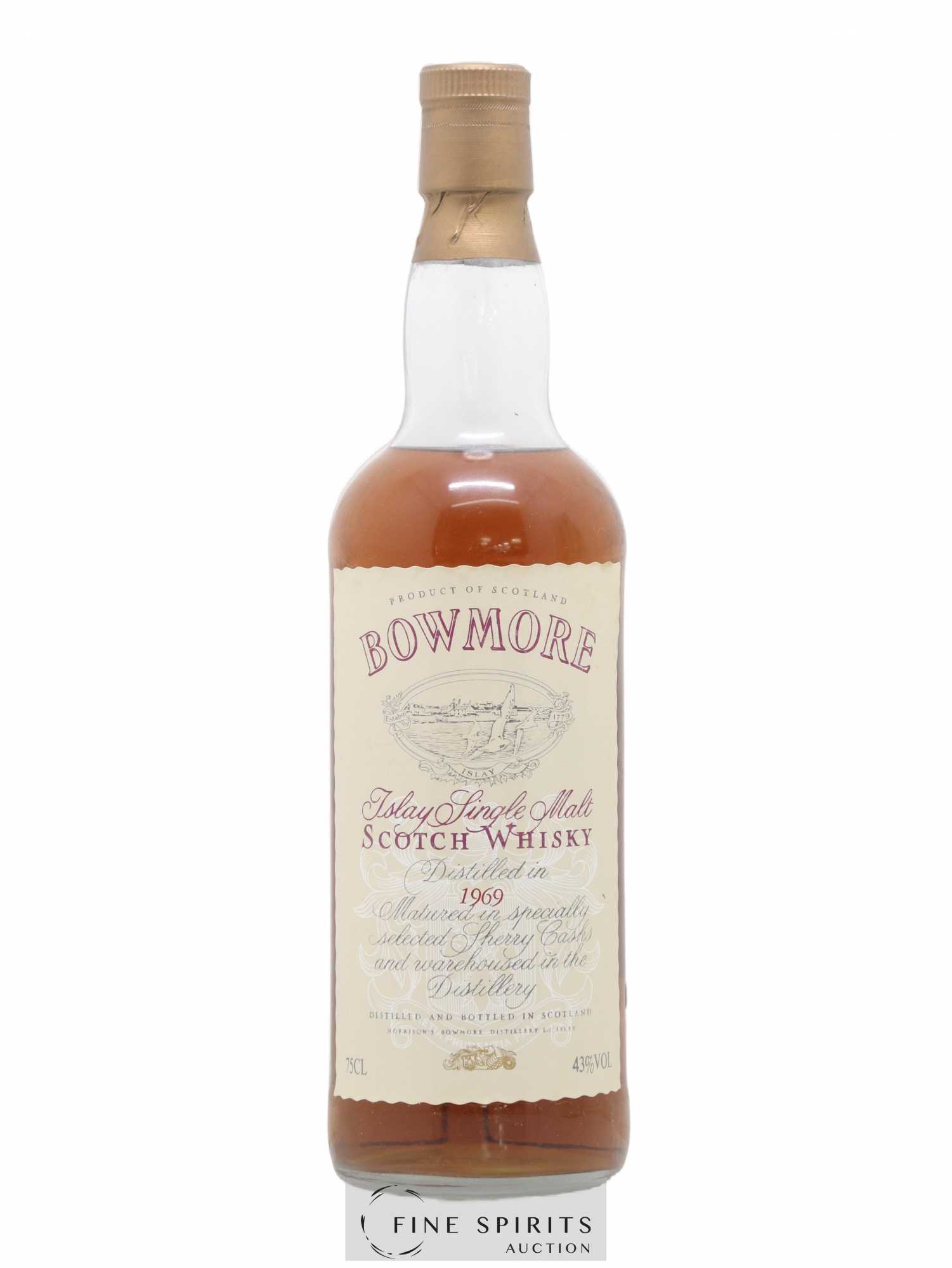 Bowmore 1969 Of. Selected Sherry Casks Auxil import - Lot de 1 bouteille - 1