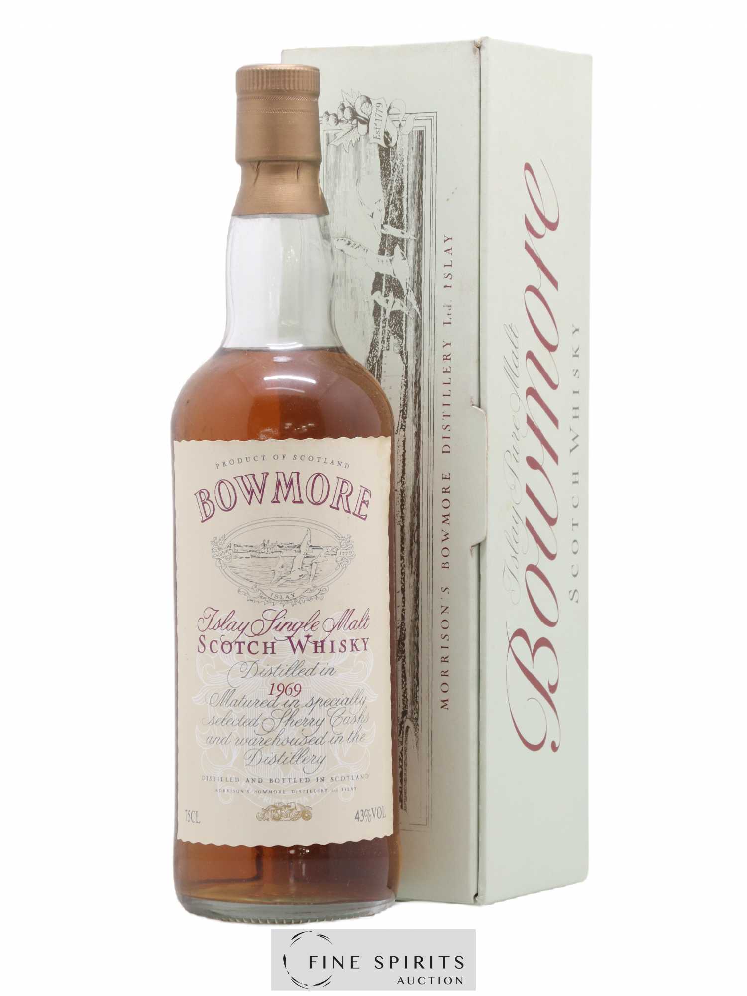 Bowmore 1969 Of. Selected Sherry Casks Auxil import - Lot de 1 bouteille - 0