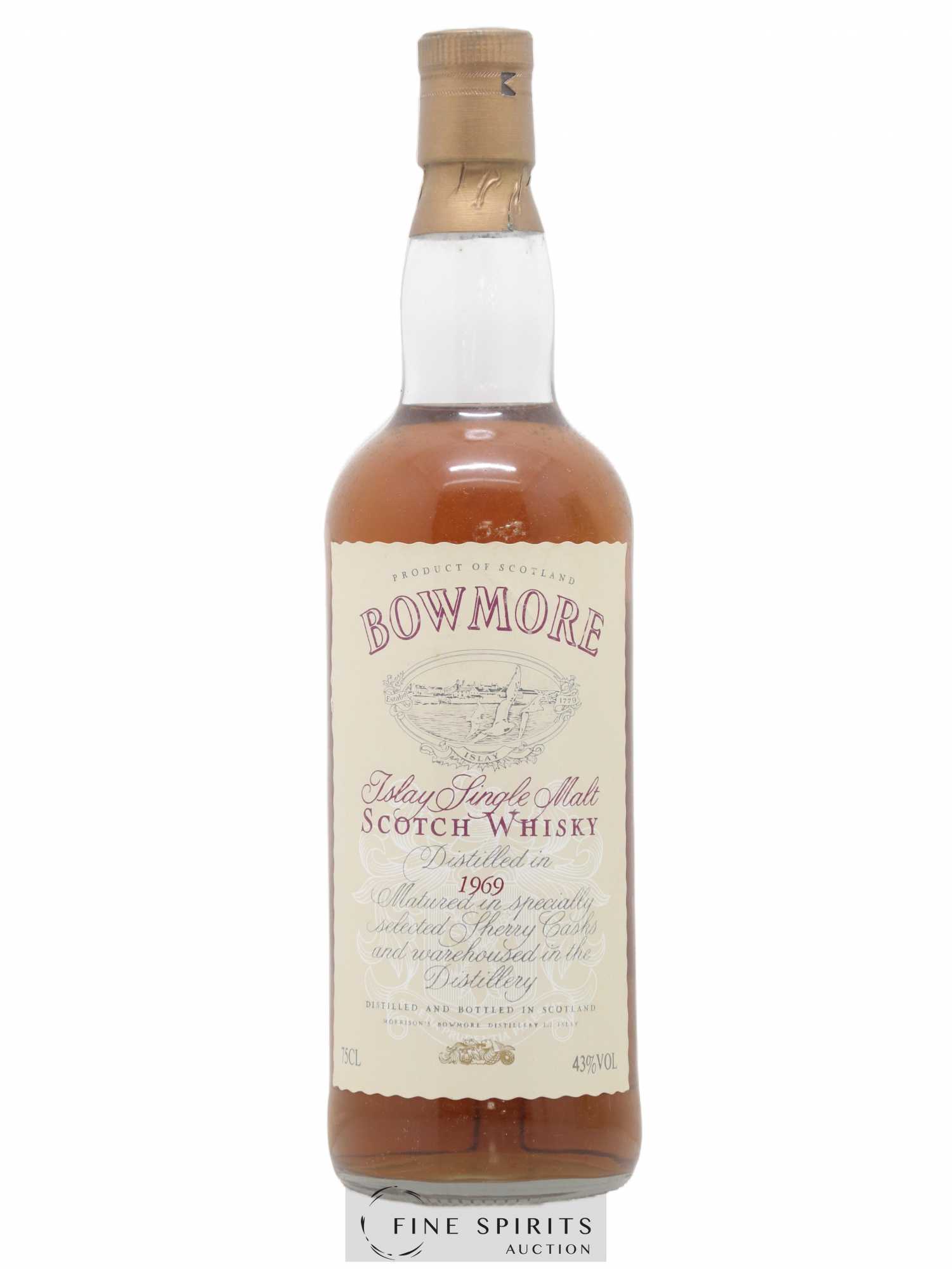 Bowmore 1969 Of. Selected Sherry Casks Auxil import - Lot de 1 bouteille - 1