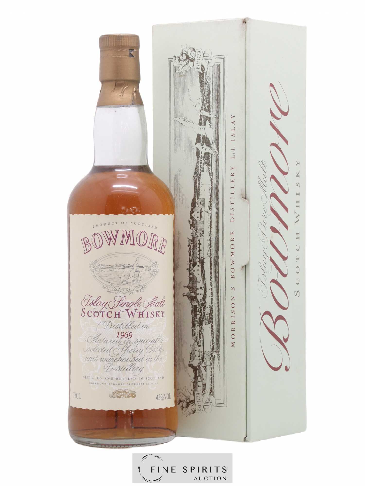 Bowmore 1969 Of. Selected Sherry Casks Auxil import - Lot de 1 bouteille - 0
