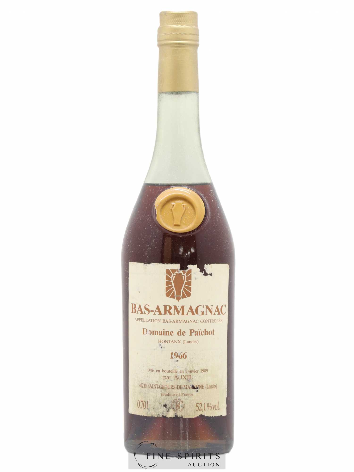 Domaine de Païchot 1966 Auxil bottled 1989 - Lot de 1 bouteille - 1