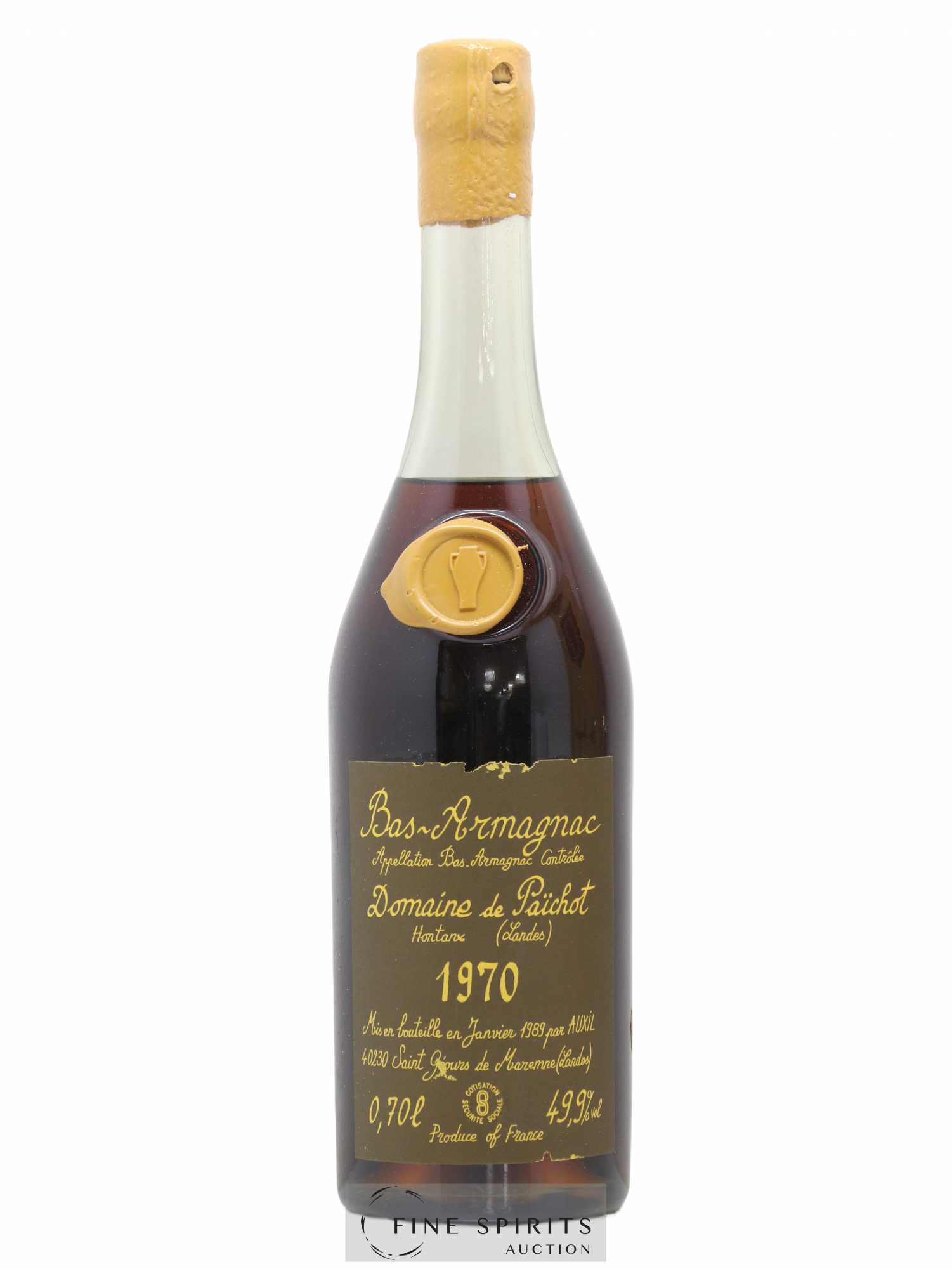 Domaine de Païchot 1970 Auxil bottled 1989 - Lot de 1 bouteille - 1