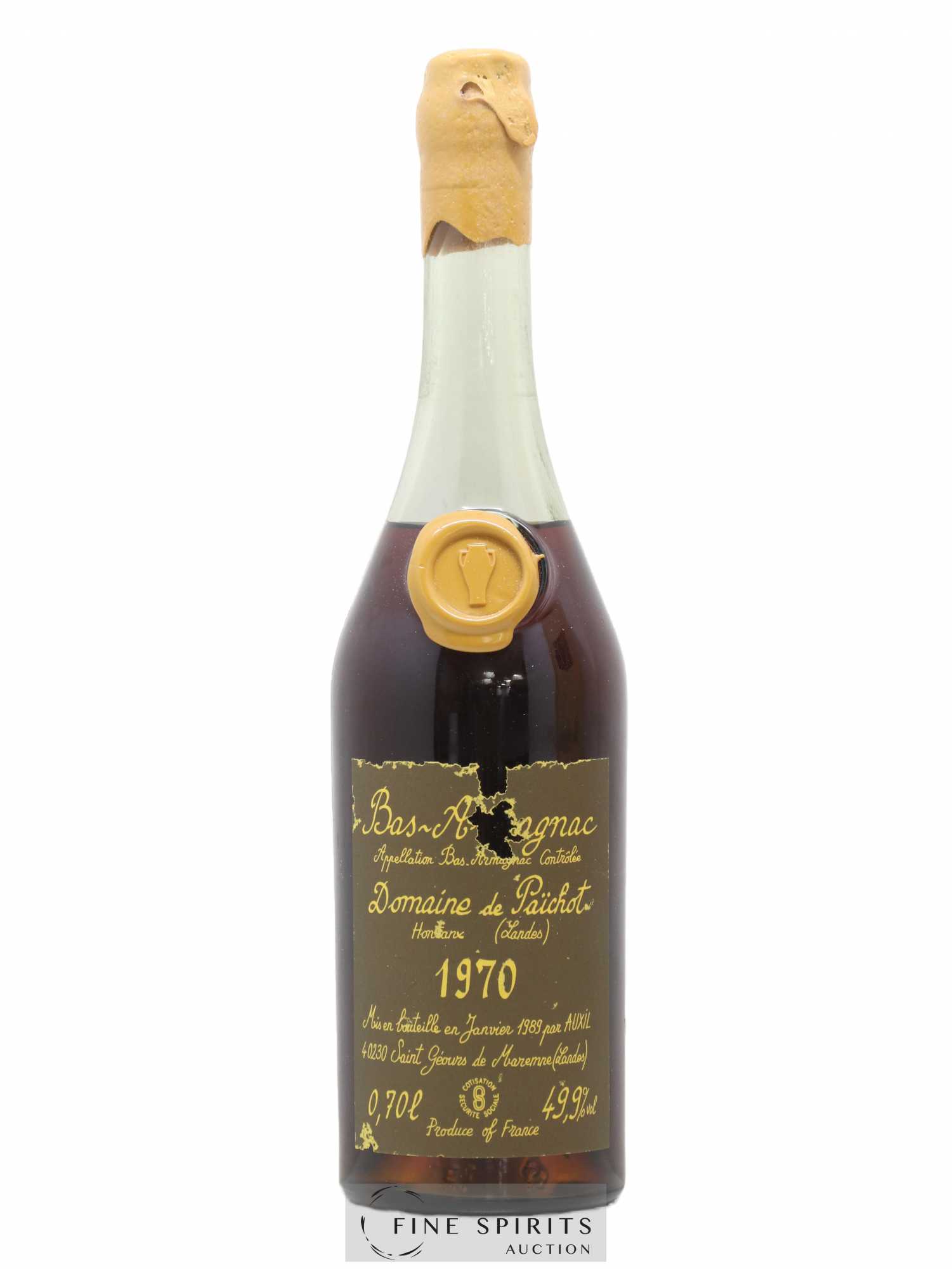 Domaine de Païchot 1970 Auxil bottled 1989 - Lot of 1 bottle - 1