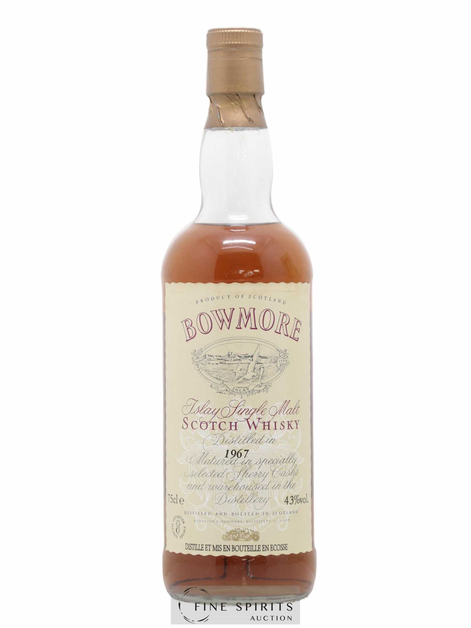 Bowmore 1967 Of. Selected Sherry Casks Auxil import - Lot de 1 bouteille - 1