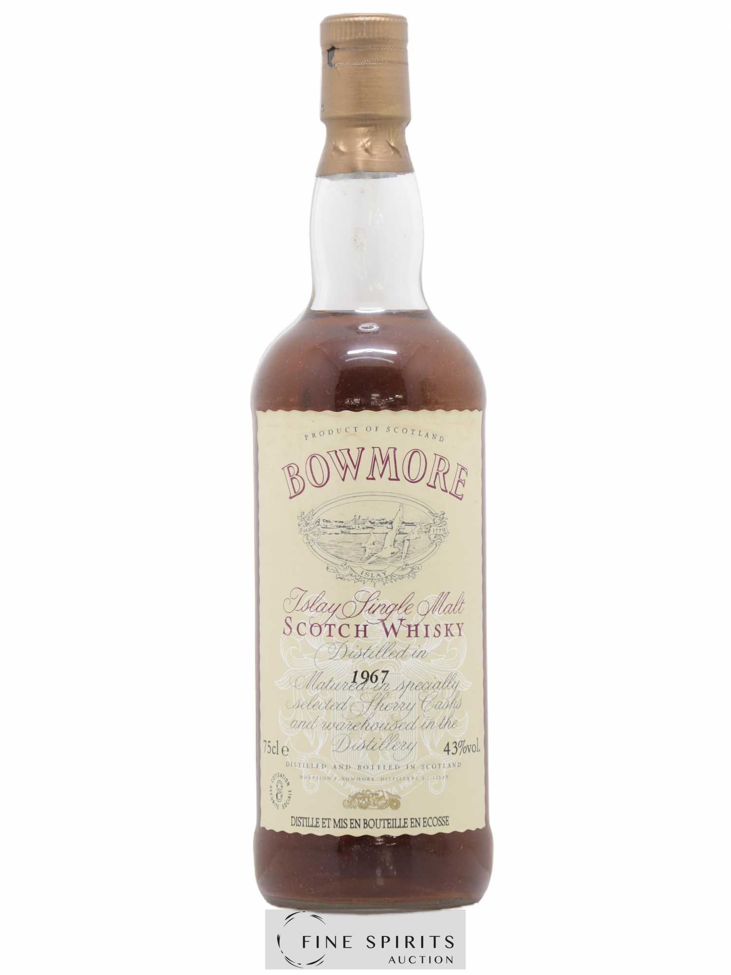 Bowmore 1967 Of. Selected Sherry Casks Auxil import - Lot de 1 bouteille - 1