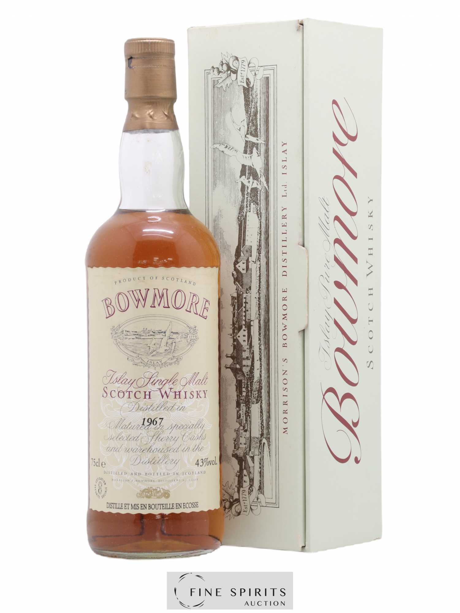 Bowmore 1967 Of. Selected Sherry Casks Auxil import - Lot de 1 bouteille - 0
