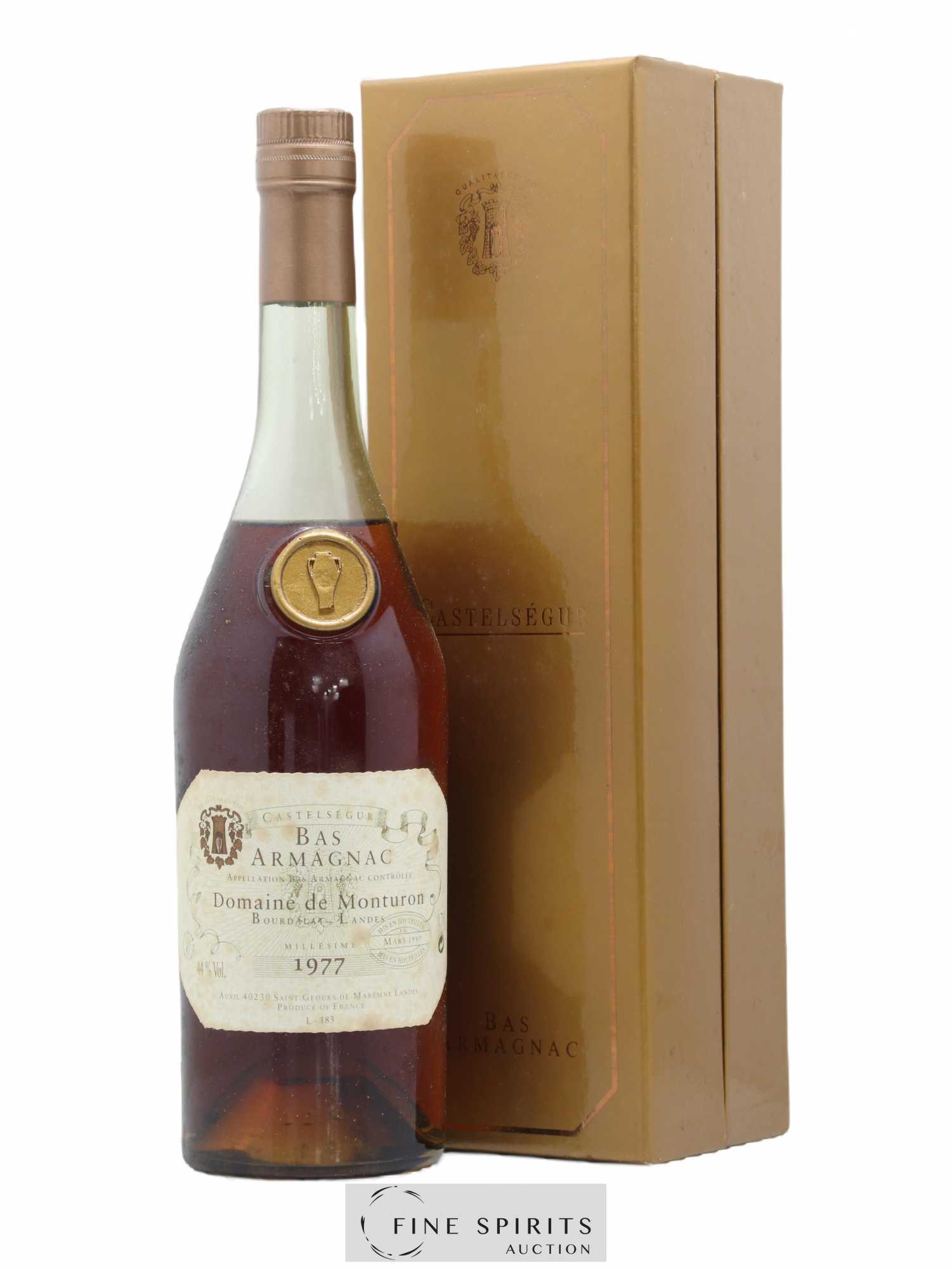 Domaine de Monturon 1977 Of. bottled 1997 Auxil Castelségur - Posten von 1 Flasche - 0