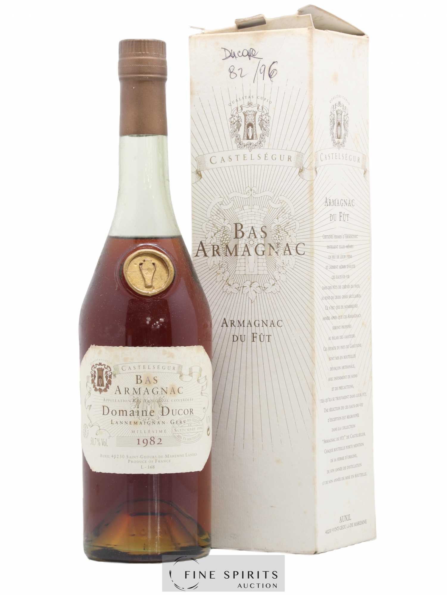 Domaine Ducor 1982 Of. bottled 1996 Auxil Castelségur - Lot de 1 bouteille - 0